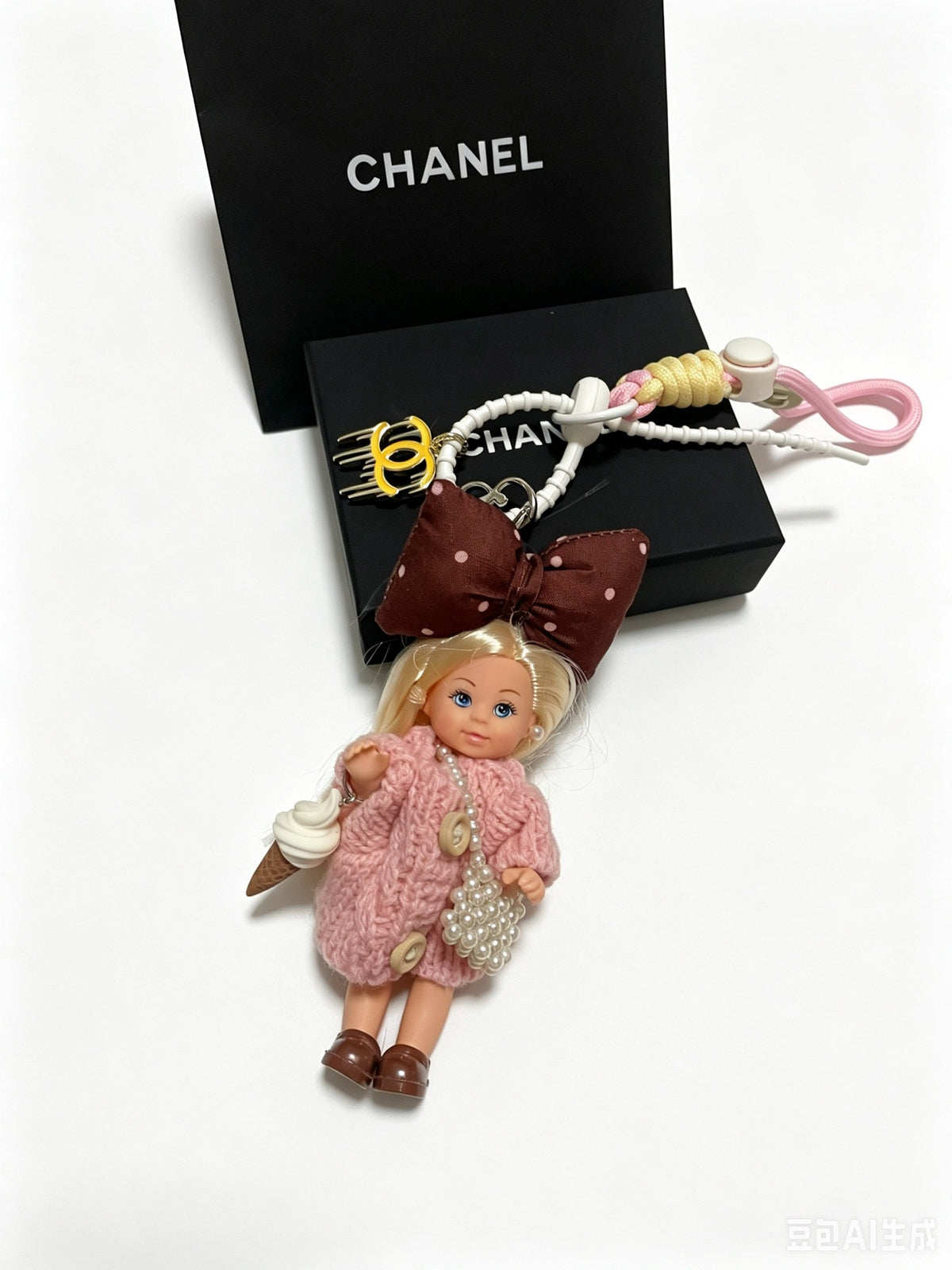 Chanel Vintage-Finish Keychain