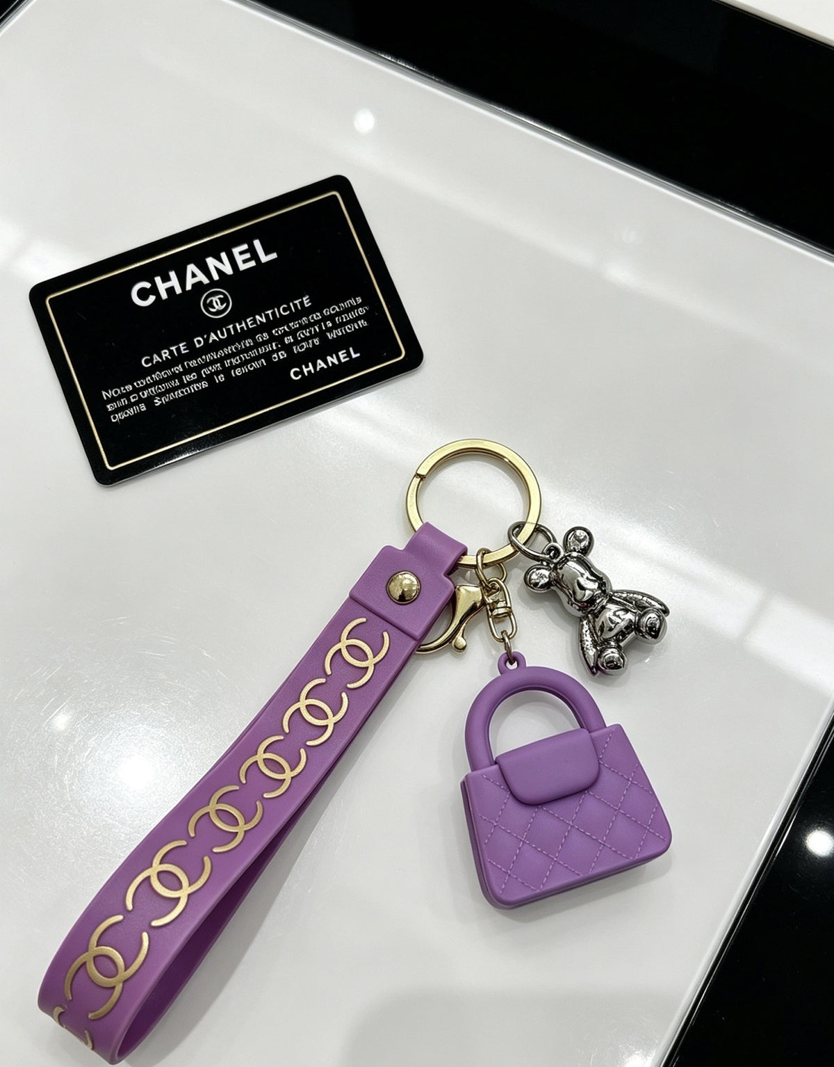 Chanel Vintage-Finish Keychain