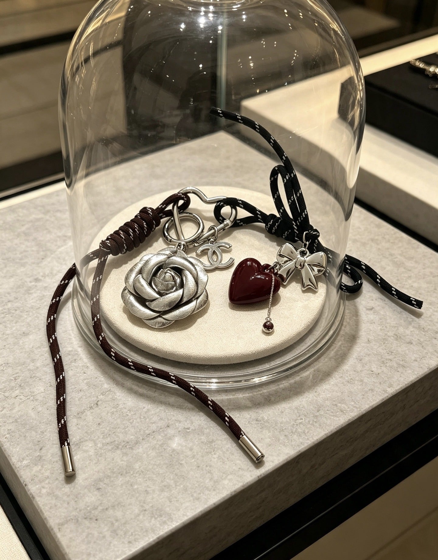 Chanel Vintage-Finish Keychain
