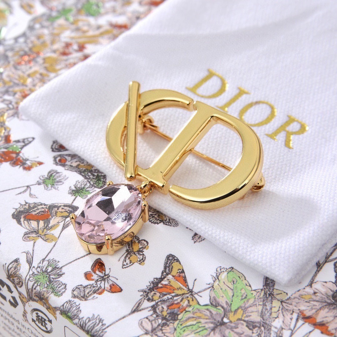 Dior Logo Brooch