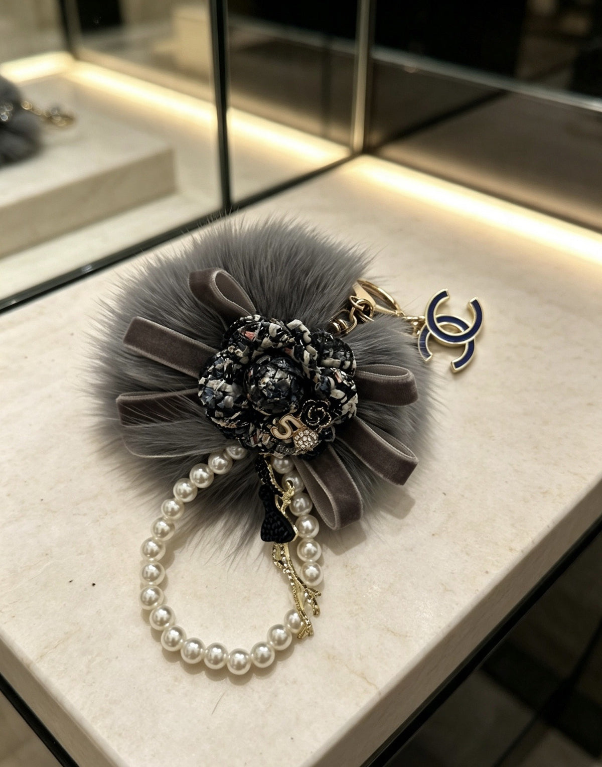 Chanel Vintage-Finish Keychain