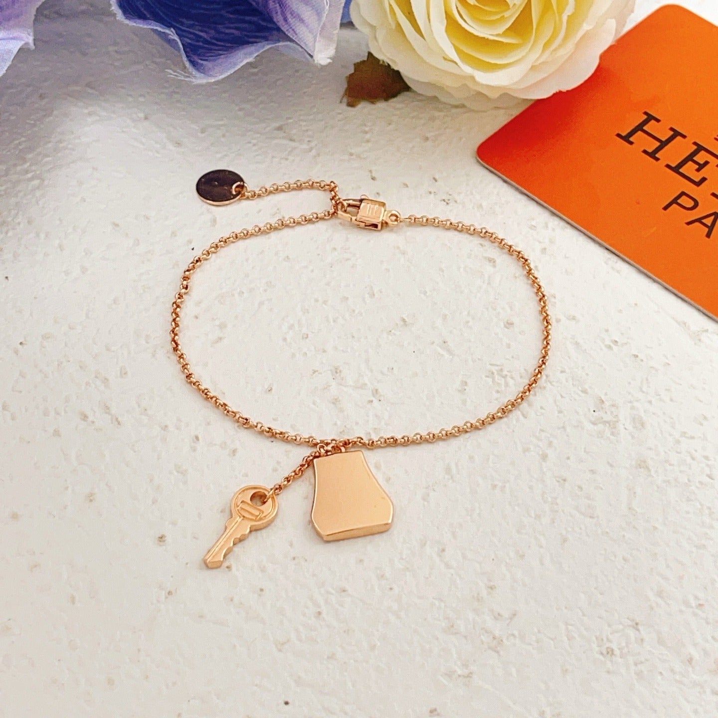 Hermes Brass Tassel Bracelet