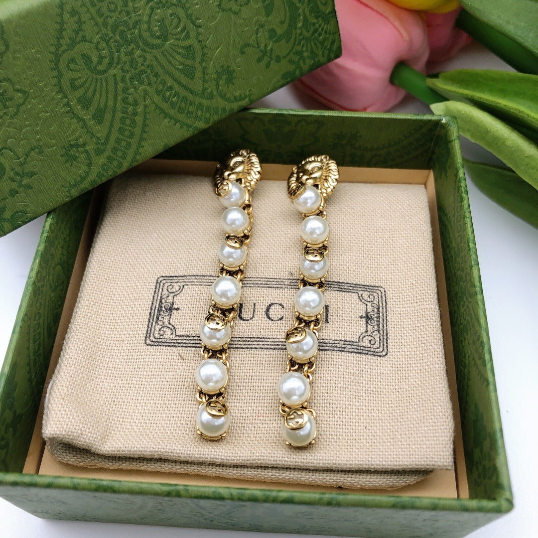 Gucci Vintage-Finish Earrings