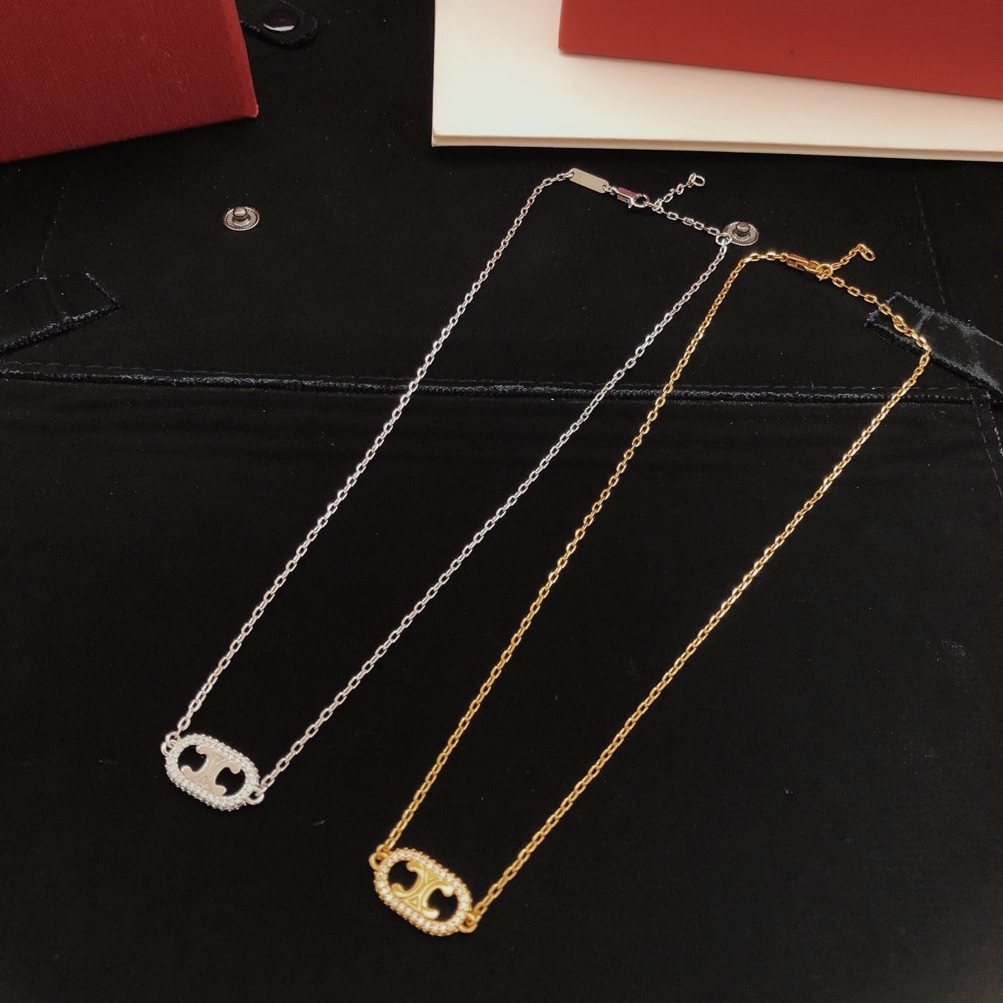 Celine Brass Necklace