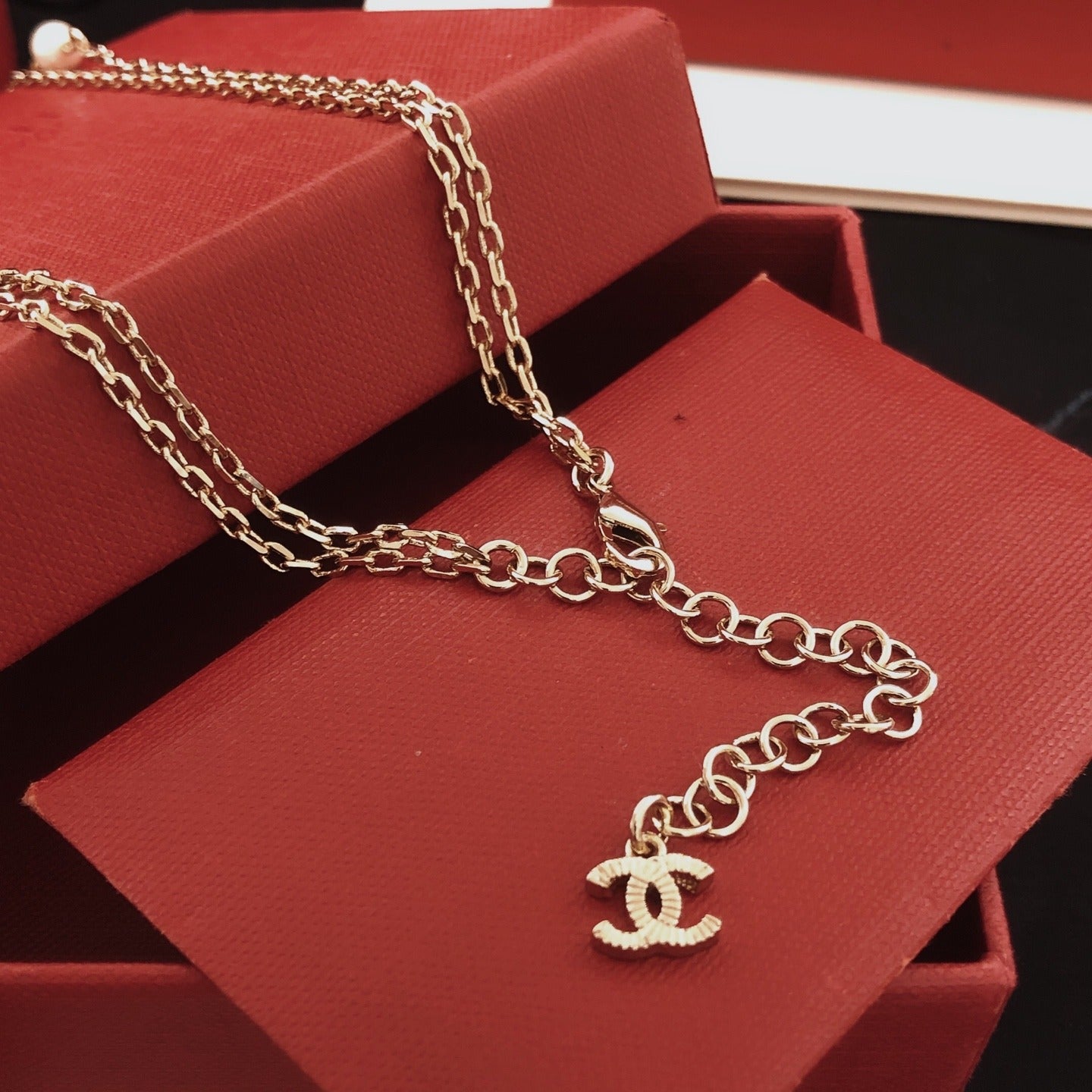 Chanel Brass Round Necklace
