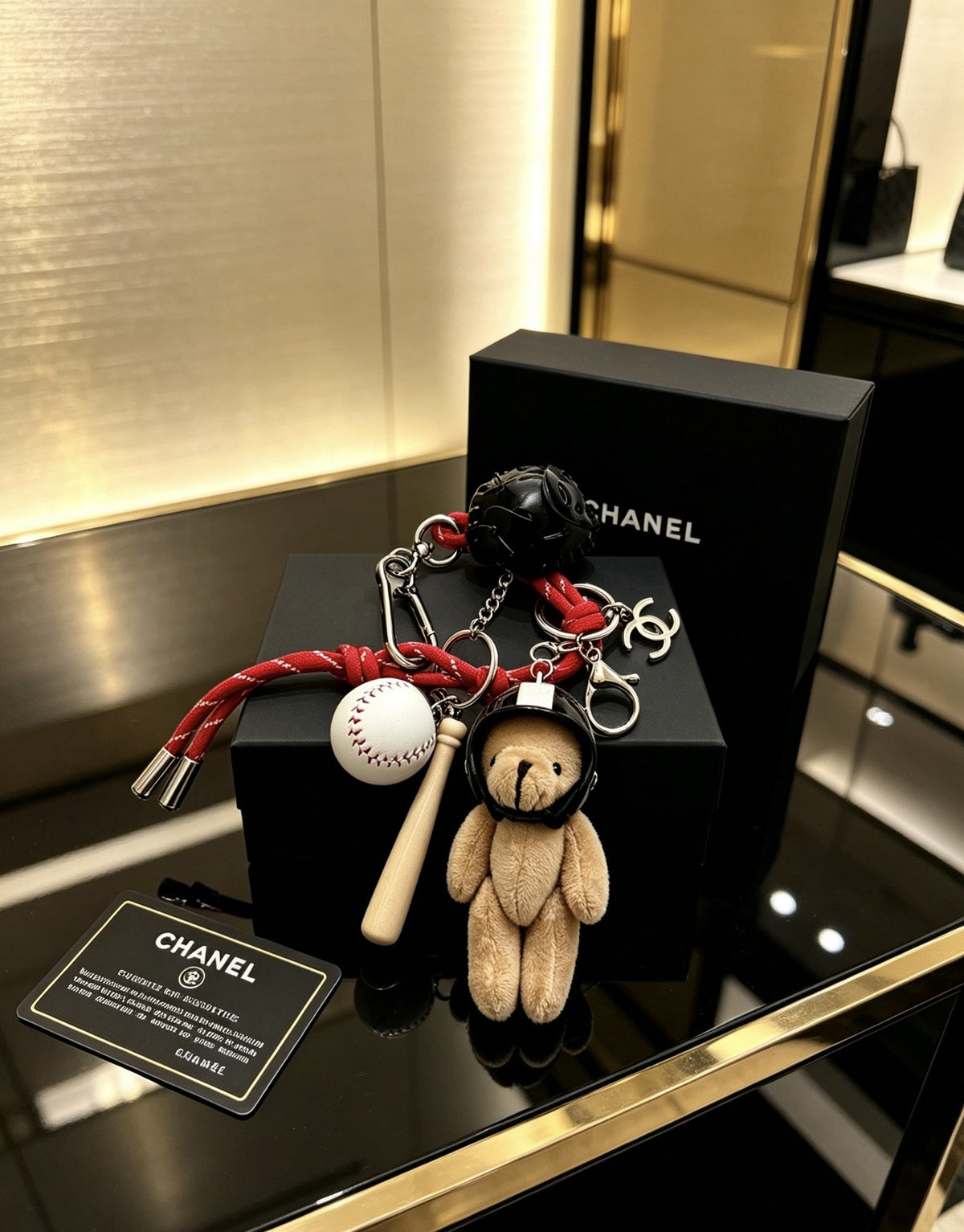 Chanel Vintage-Finish Keychain