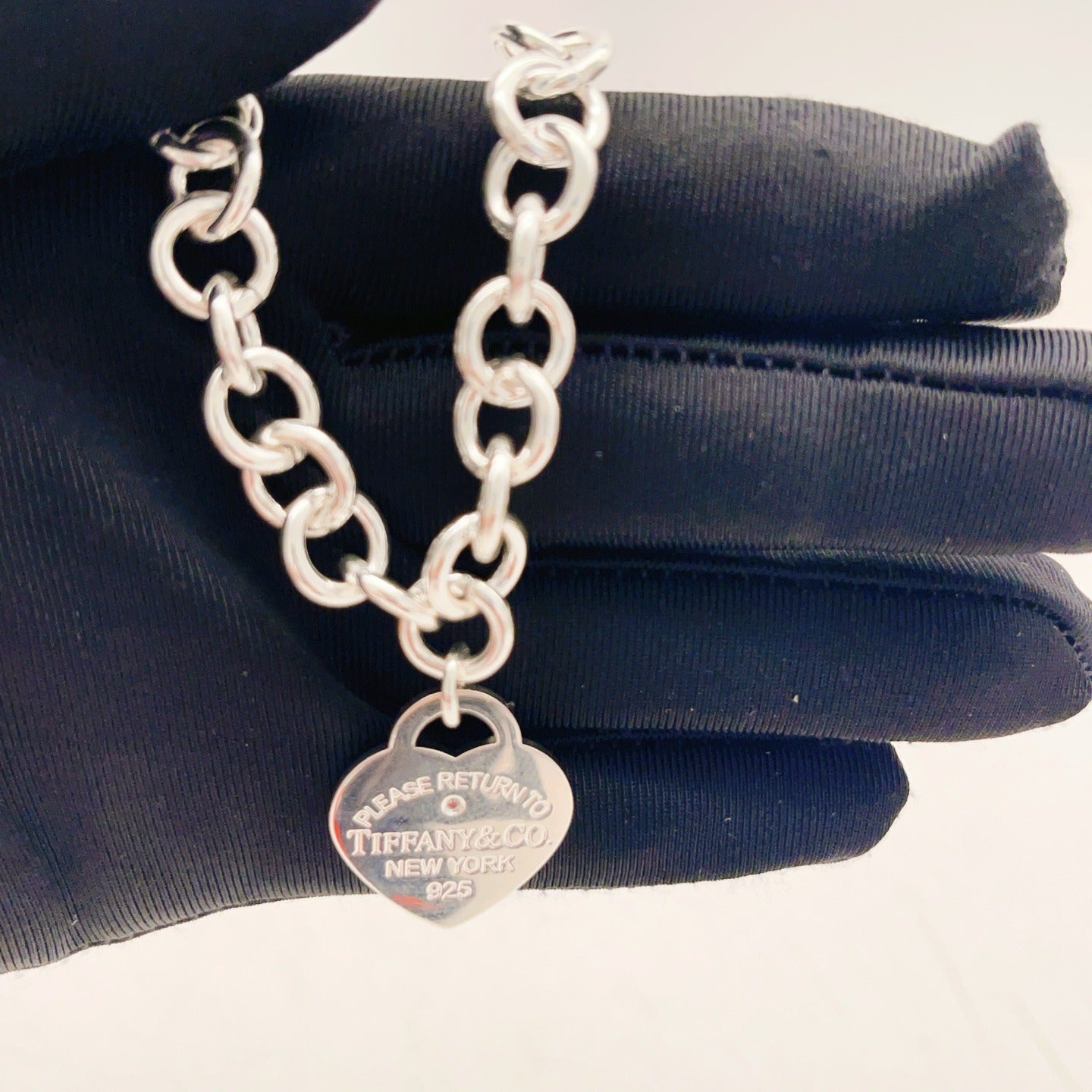 Tiffany & Co. Silver Brass Heart Necklace
