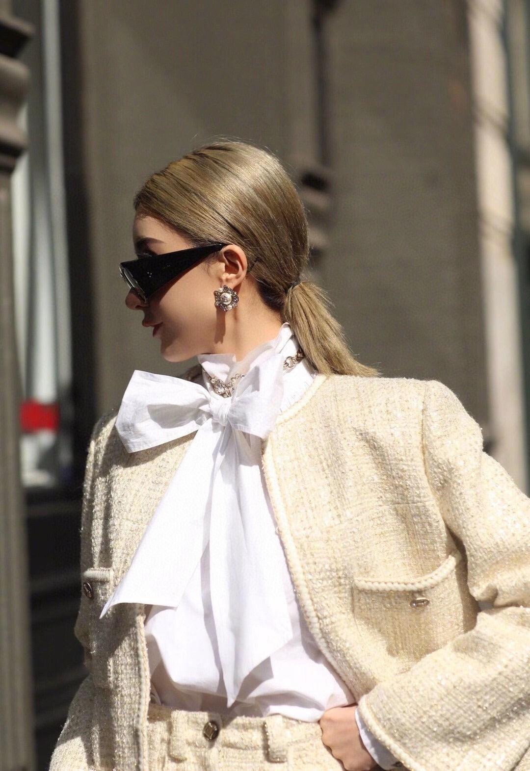 Dior Brass Sunburst Earrings
