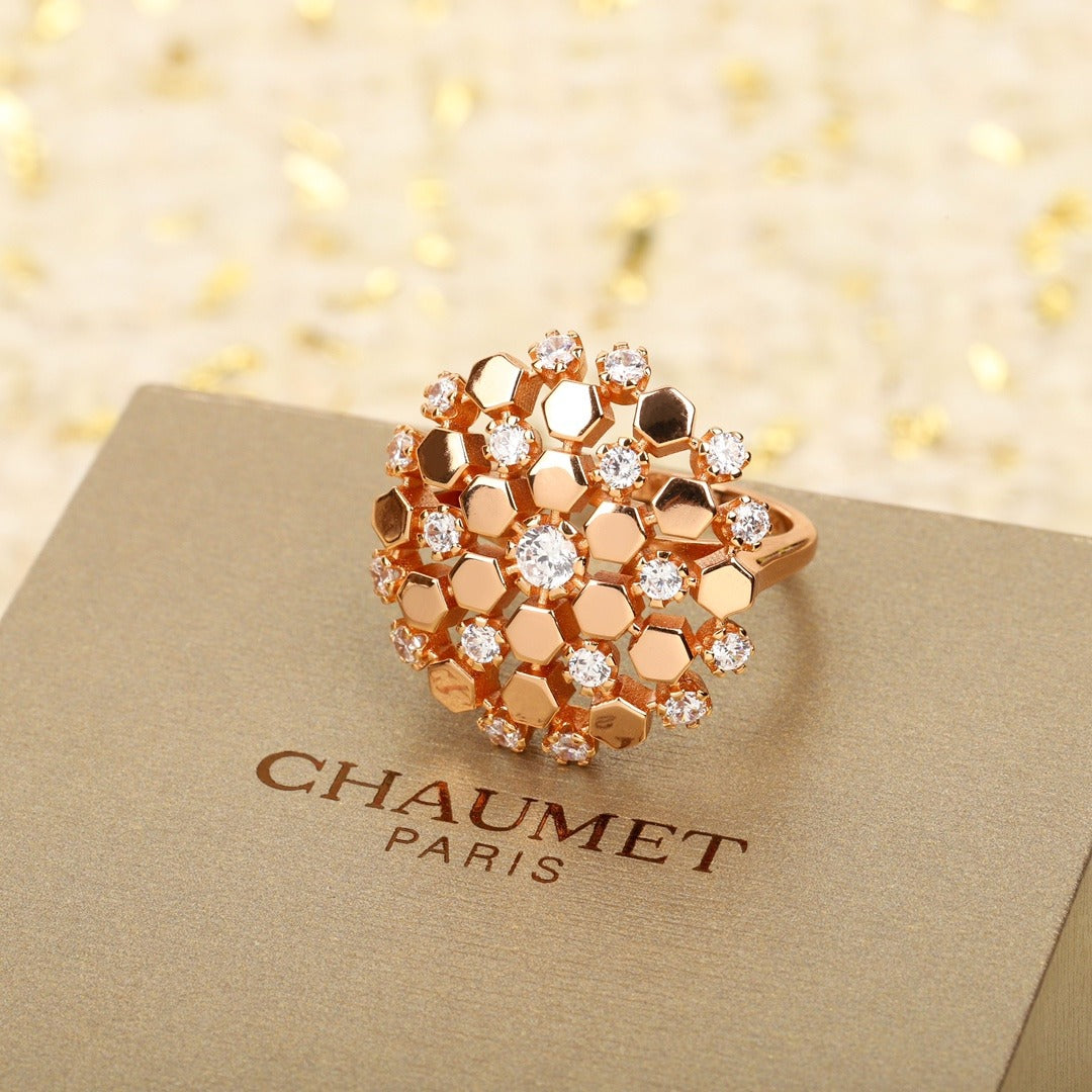 Unbranded Gold Sterling Silver Floral Ring