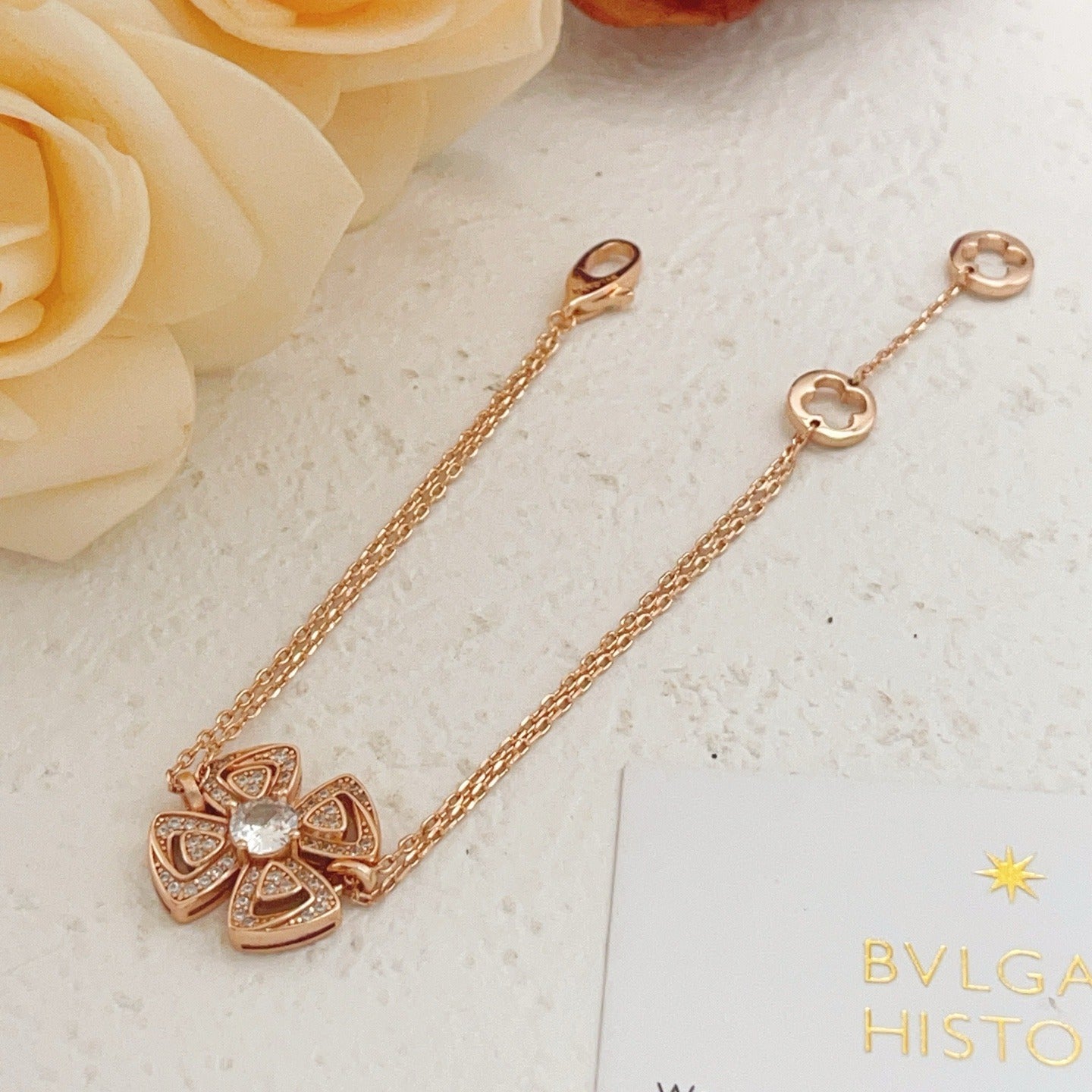 Bvlgari Brass Solitaire Necklace