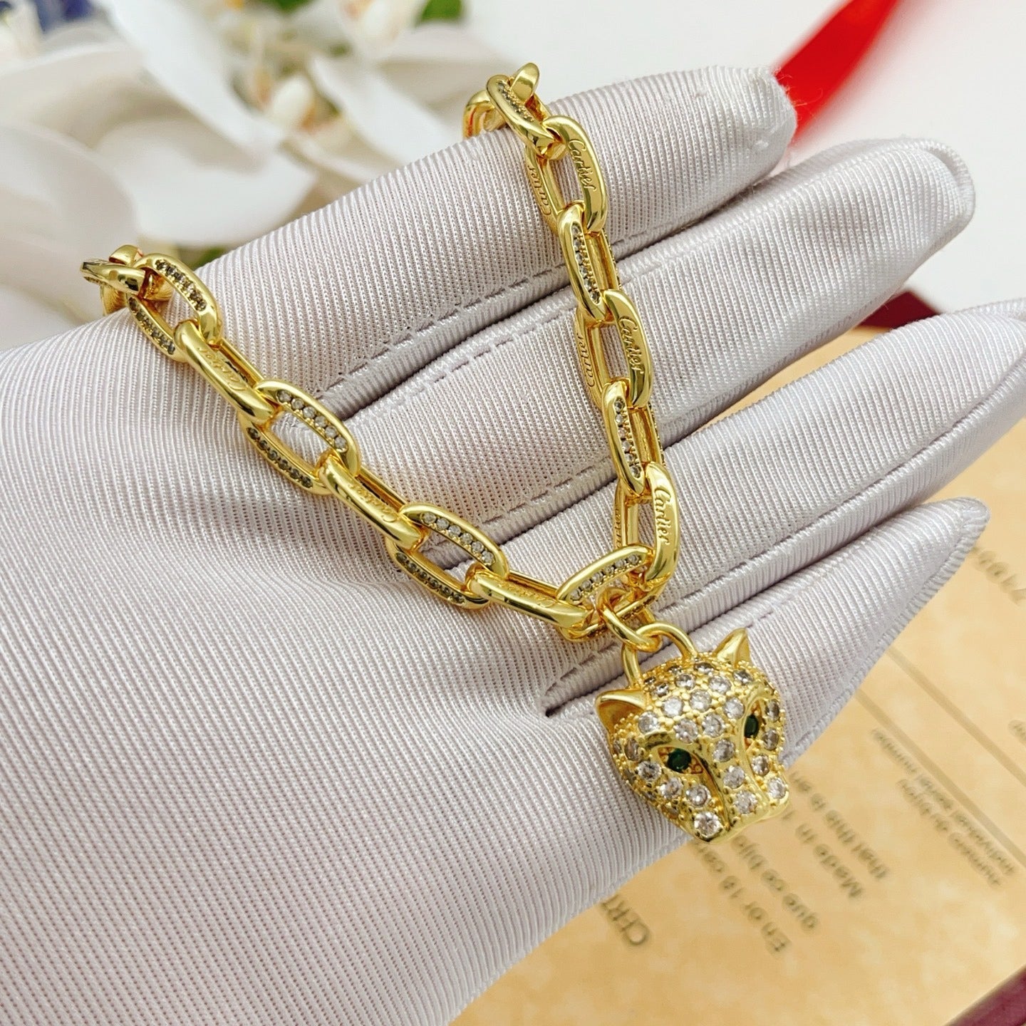 Cartier Gold Brass Bracelet