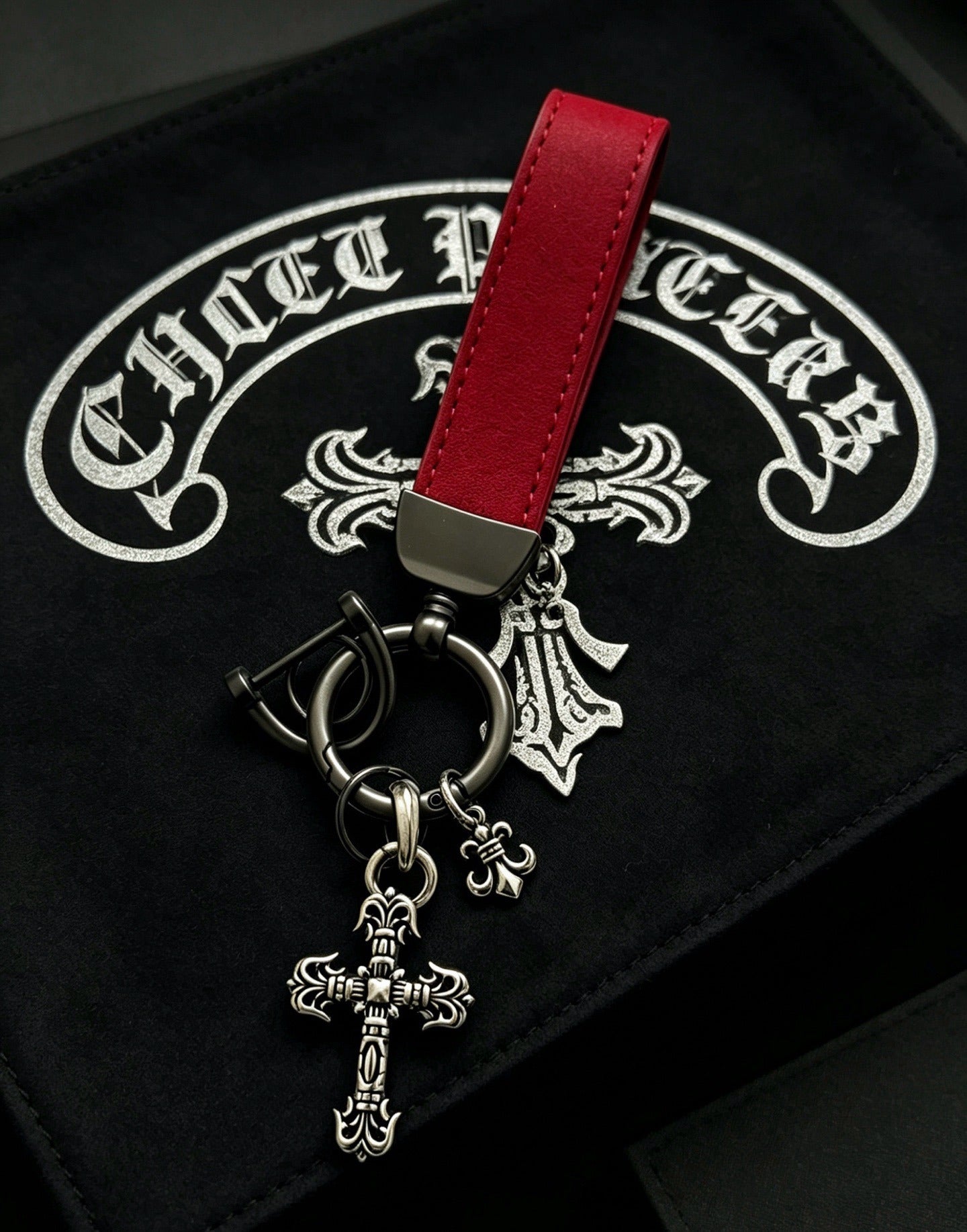 Chrome Hearts Vintage-Finish Keychain