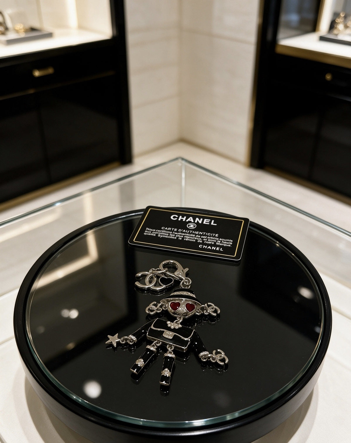 Chanel Vintage-Finish Keychain