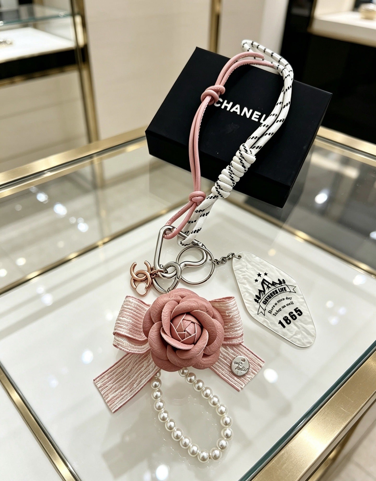 Chanel Vintage-Finish Keychain