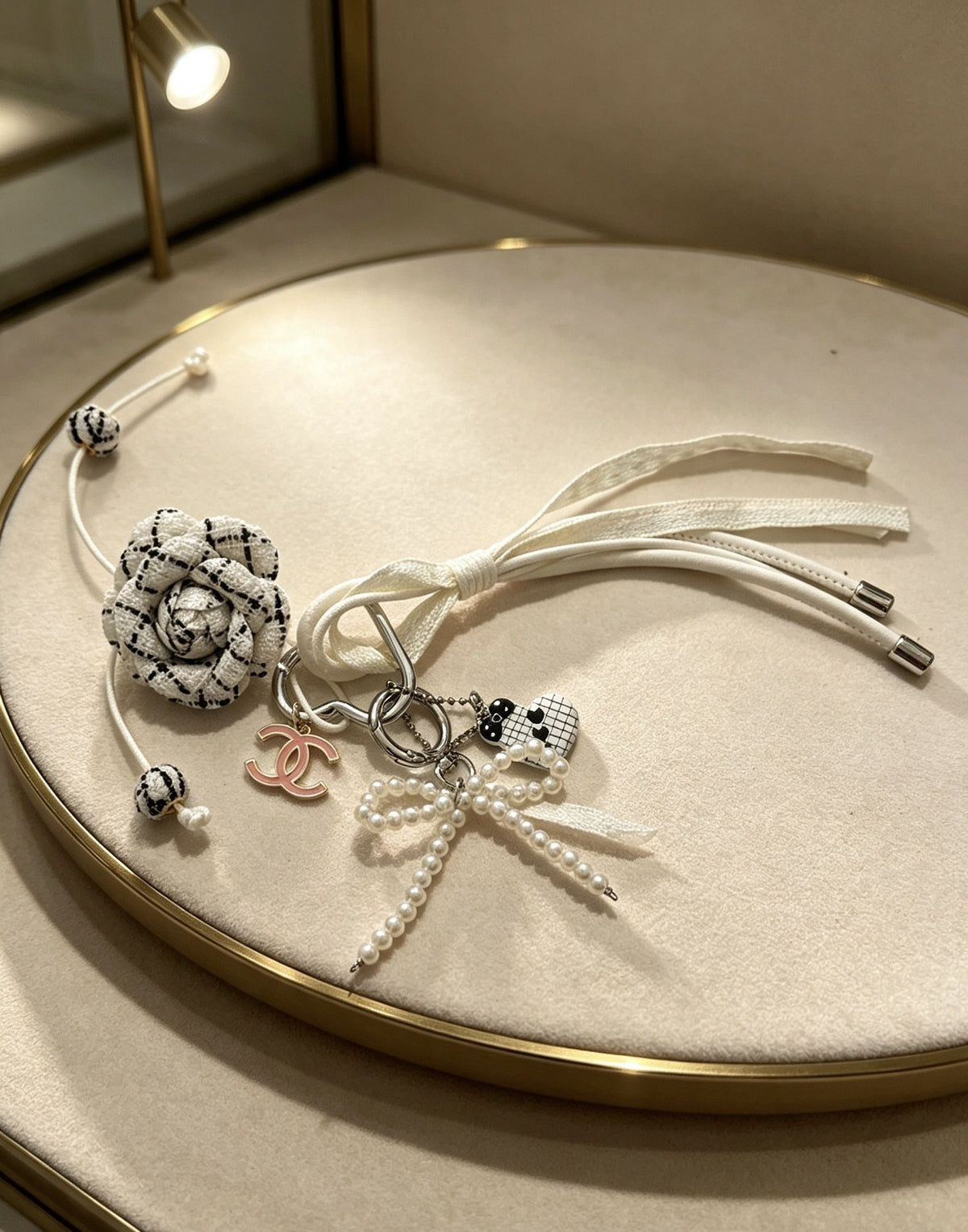 Chanel Vintage-Finish Keychain