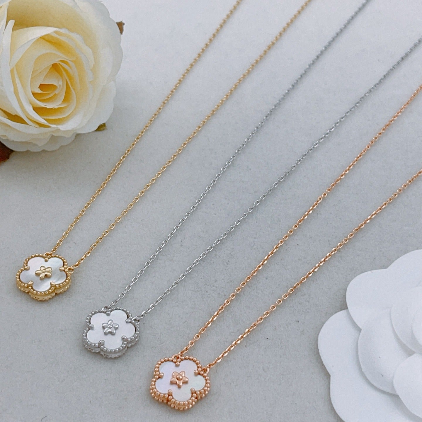 Van Cleef & Arpels Gold Brass Necklace