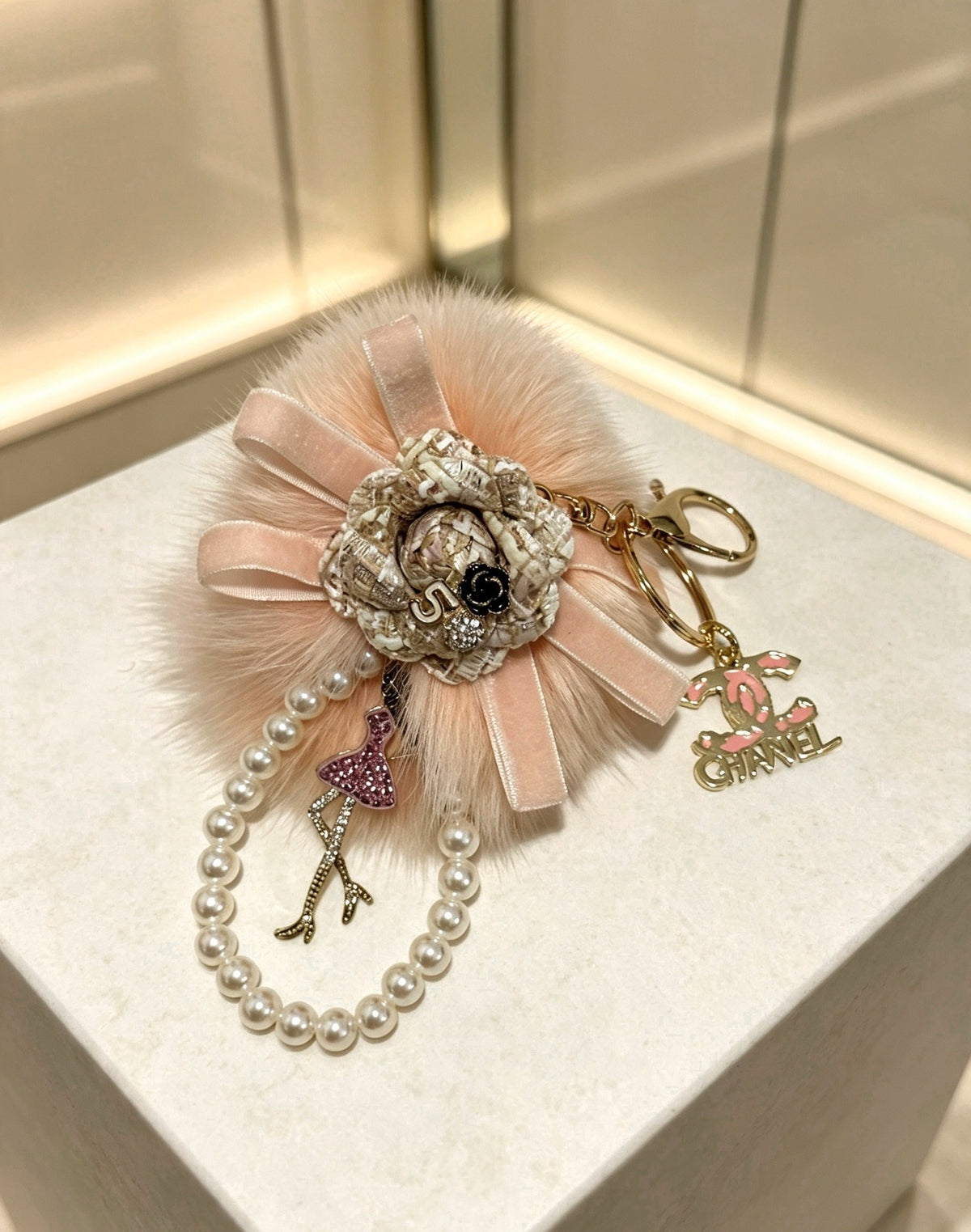 Chanel Vintage-Finish Keychain