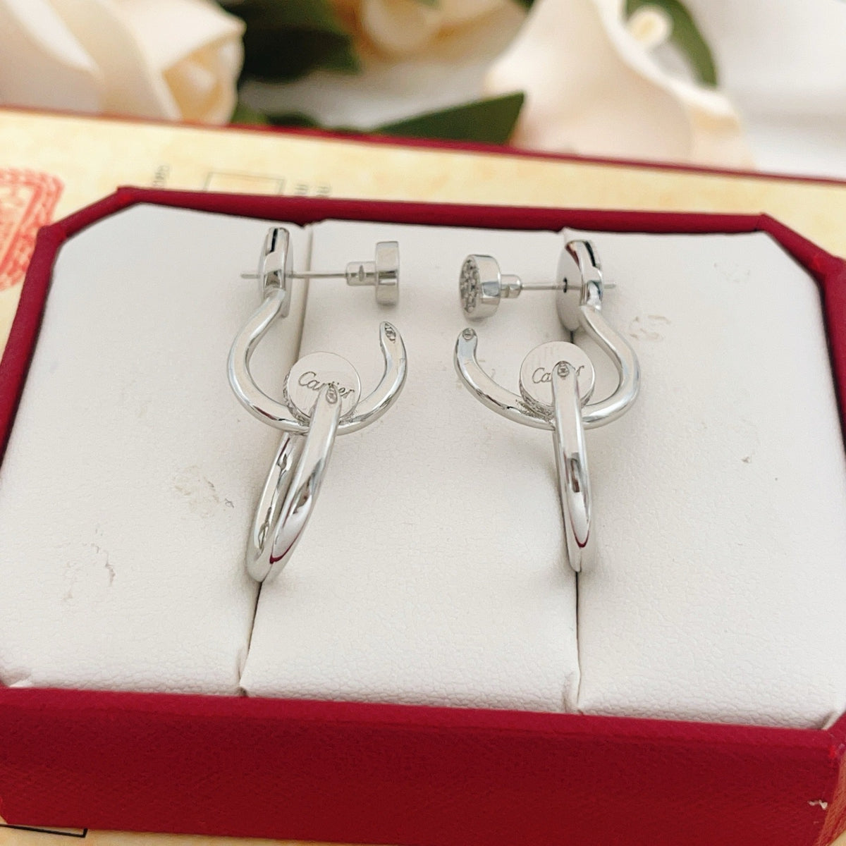 Cartier Brass Tassel Earrings