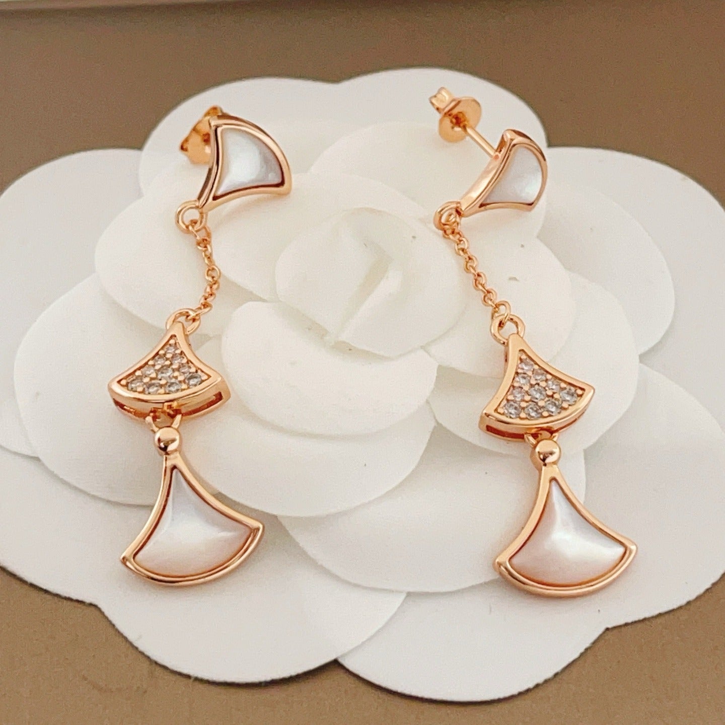 Bvlgari Brass Tassel Earrings