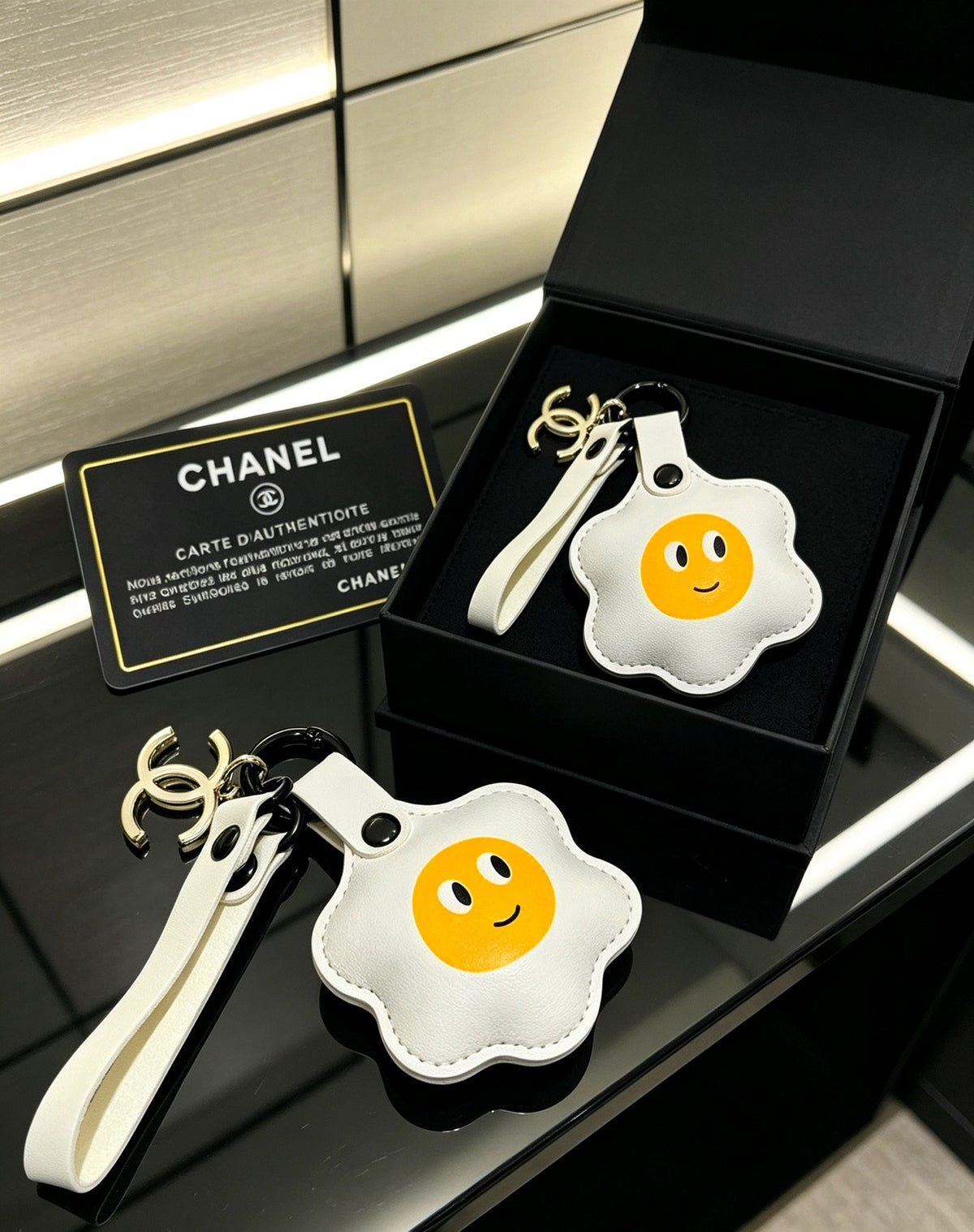 Chanel Vintage-Finish Keychain