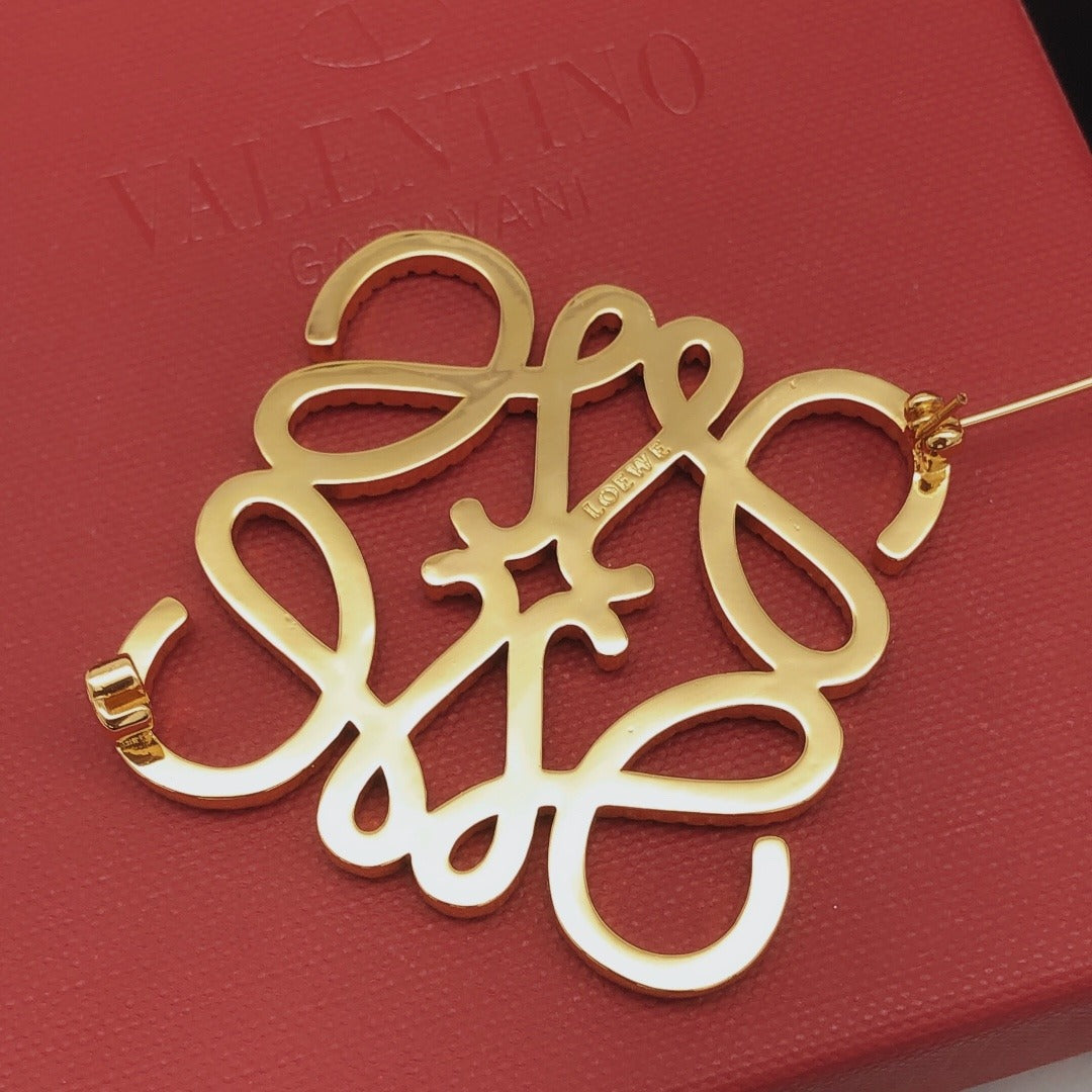 Loewe Brass Brooch