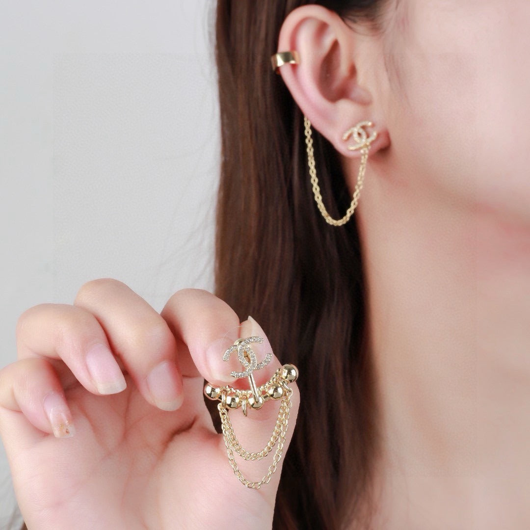 Chanel Brass Earrings