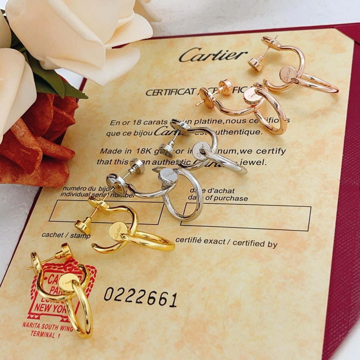 Cartier Silver Brass Tassel Earrings