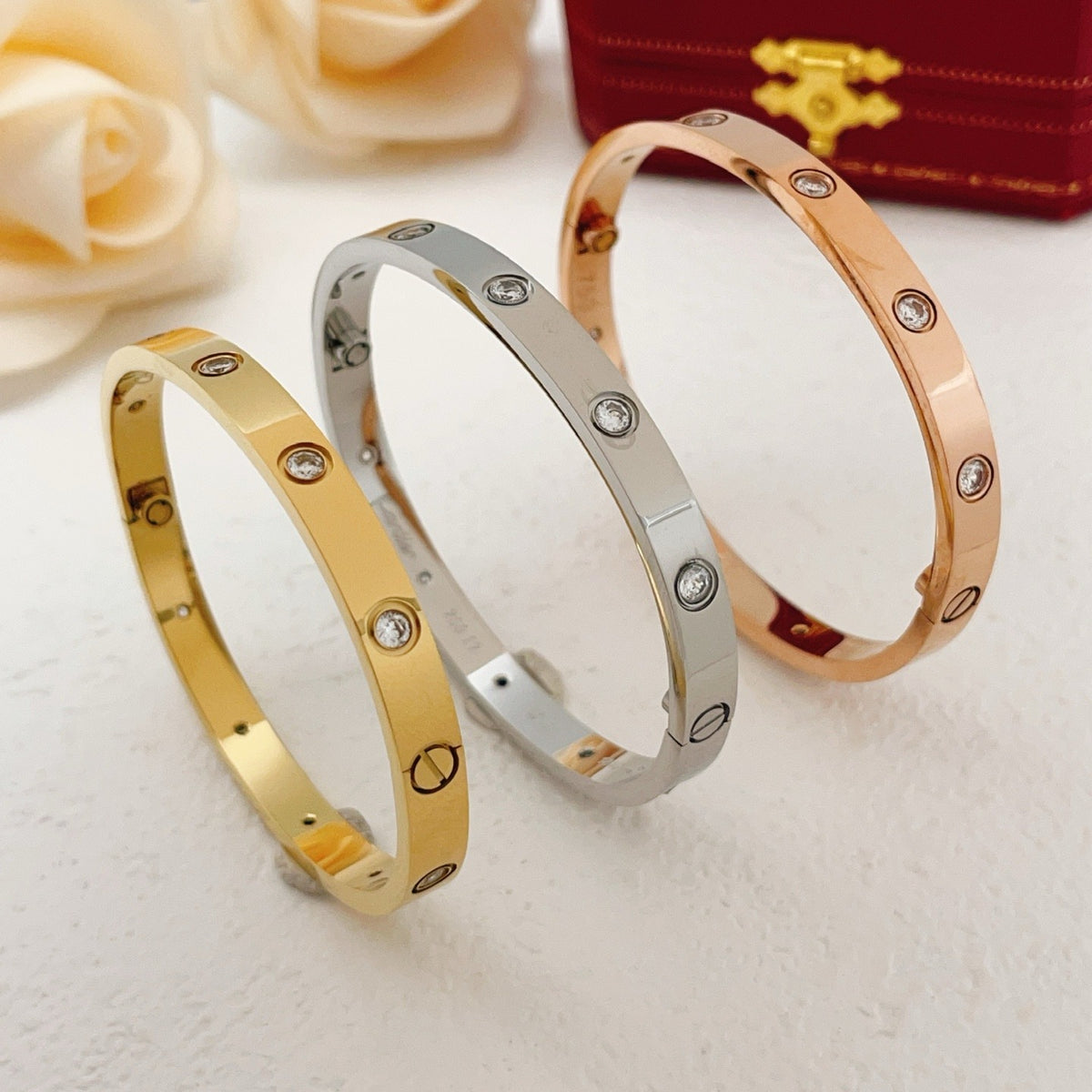 Cartier Gold Brass Bracelet
