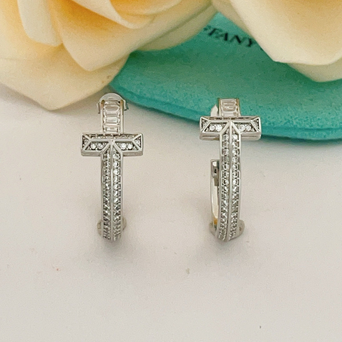 Tiffany & Co. Silver Brass Earrings