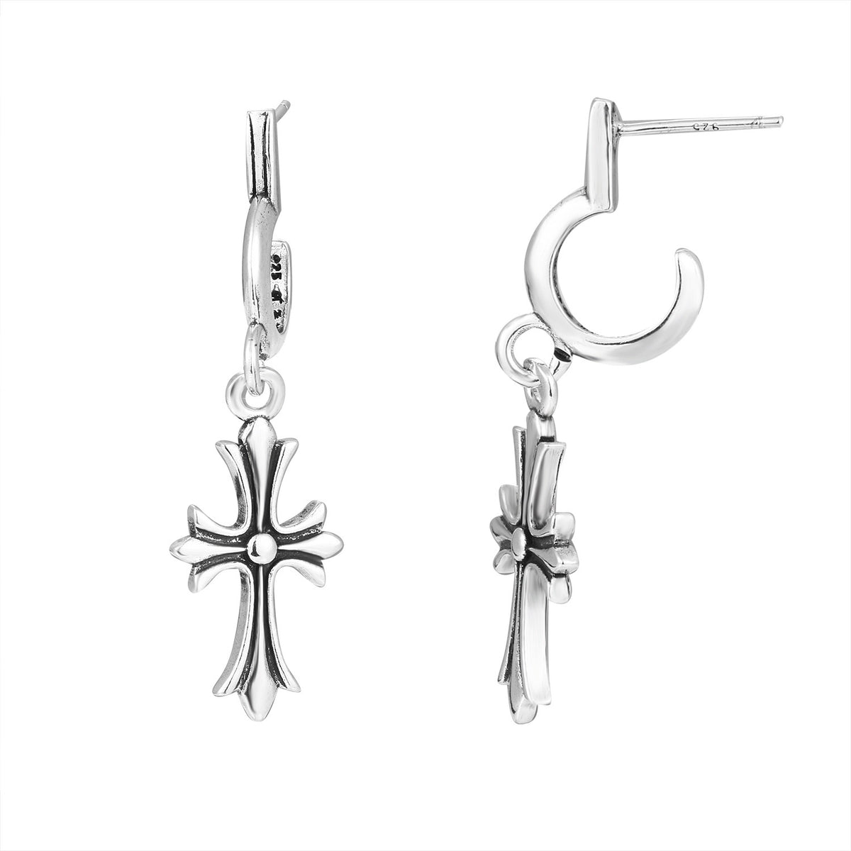 Chrome Hearts Vintage-Finish Earrings