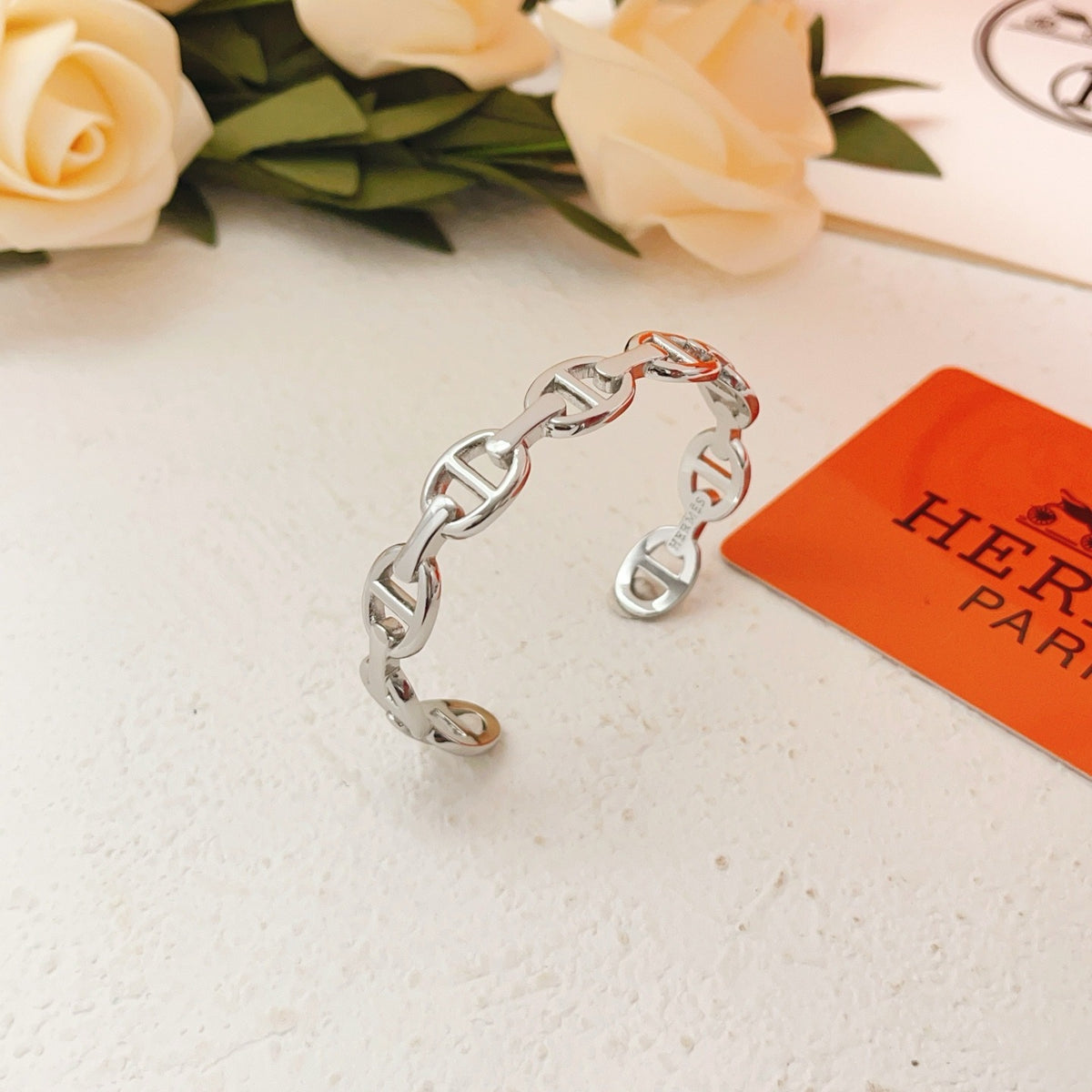 Hermes Silver Brass Bracelet
