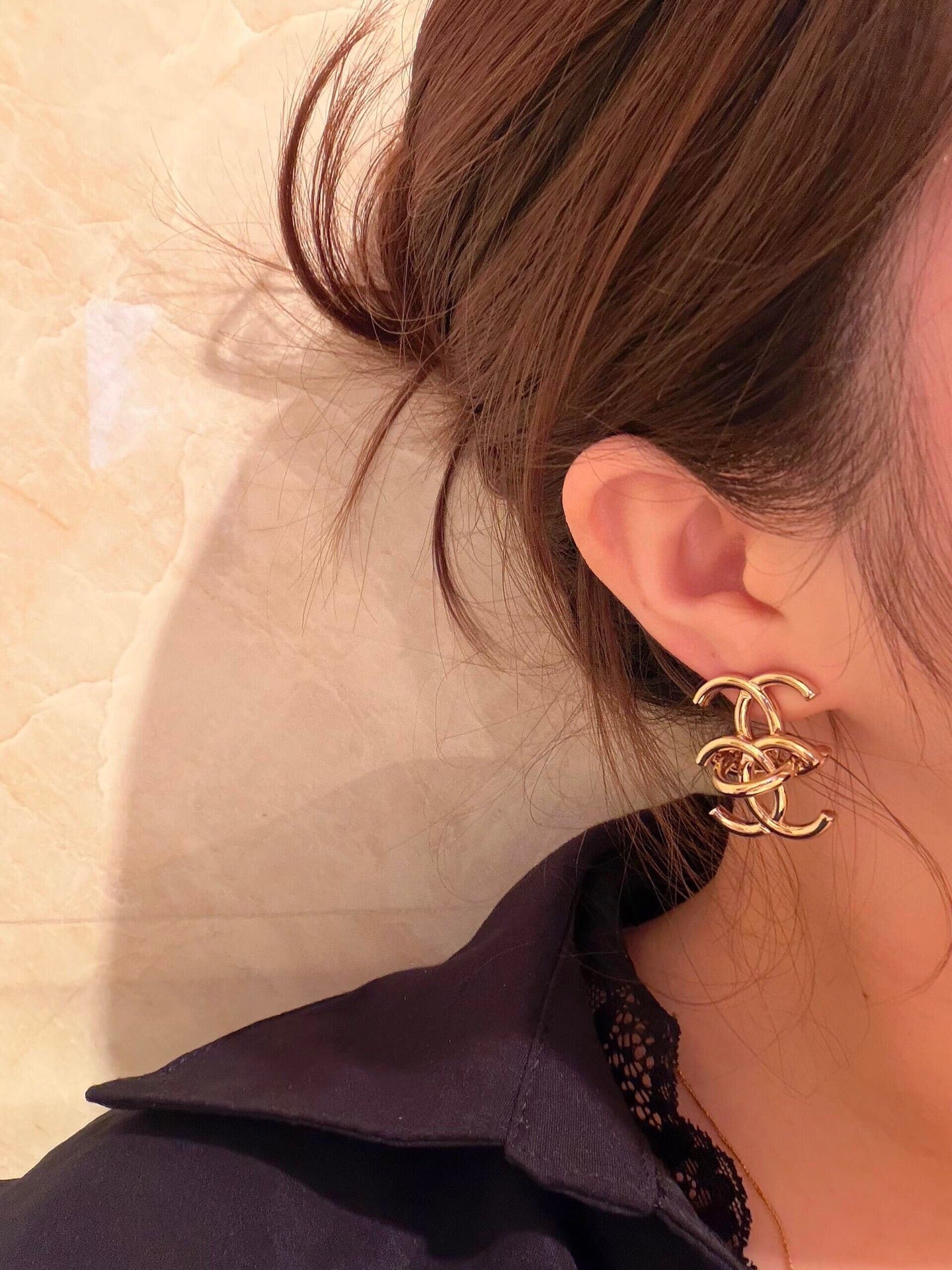 Chanel Brass Earrings