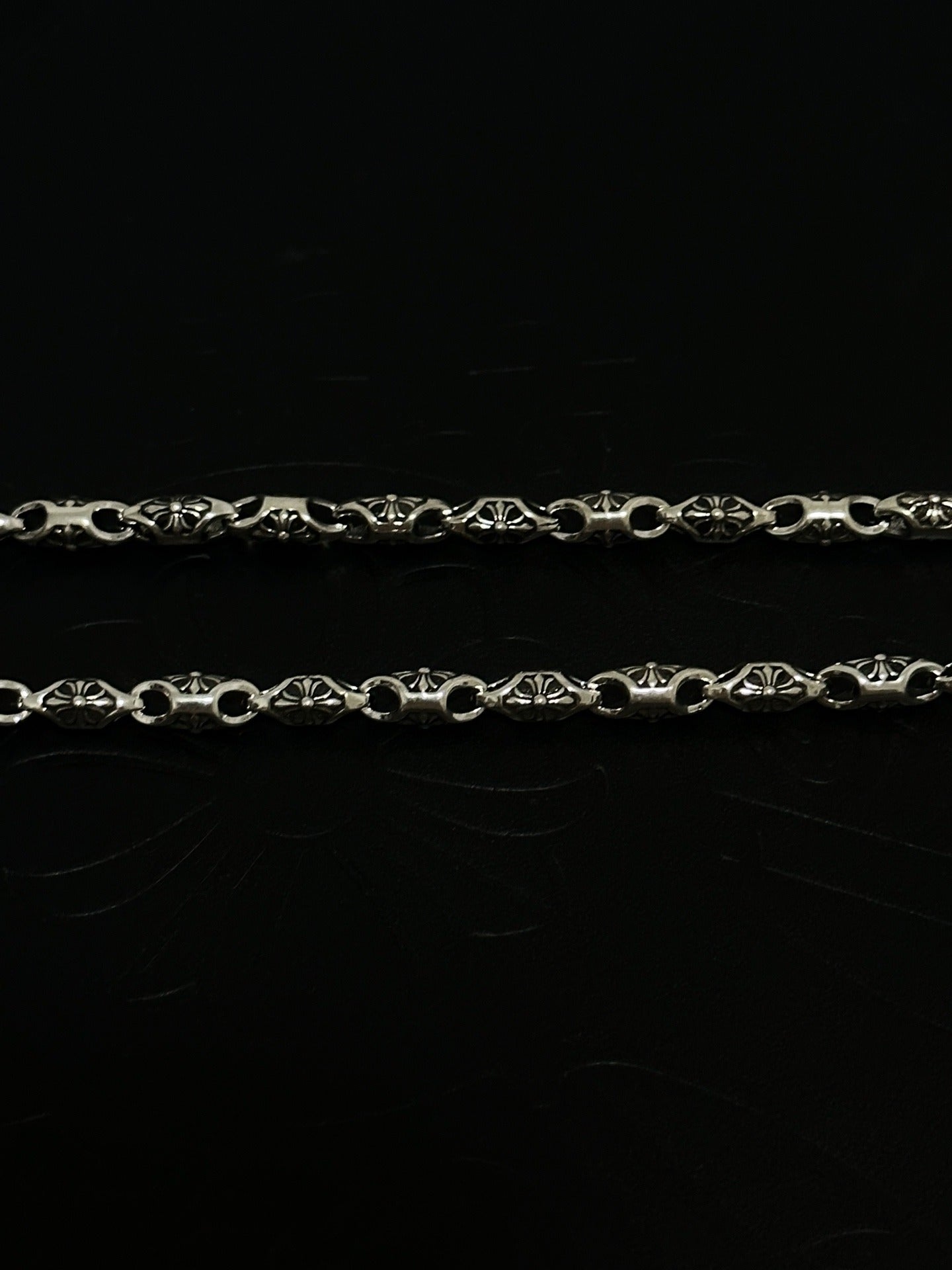 Chrome Hearts Sterling Silver Cross Necklace