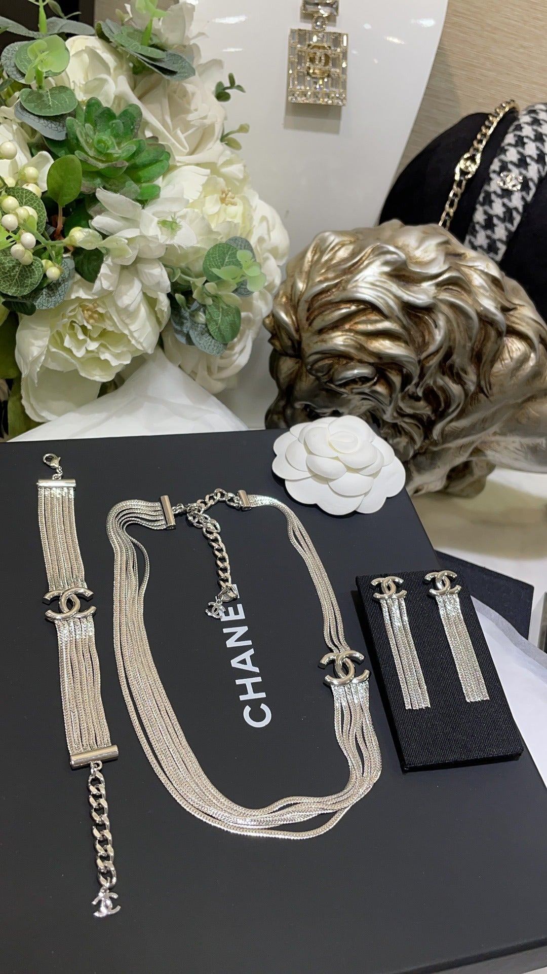 Chanel Silver Chain Necklace