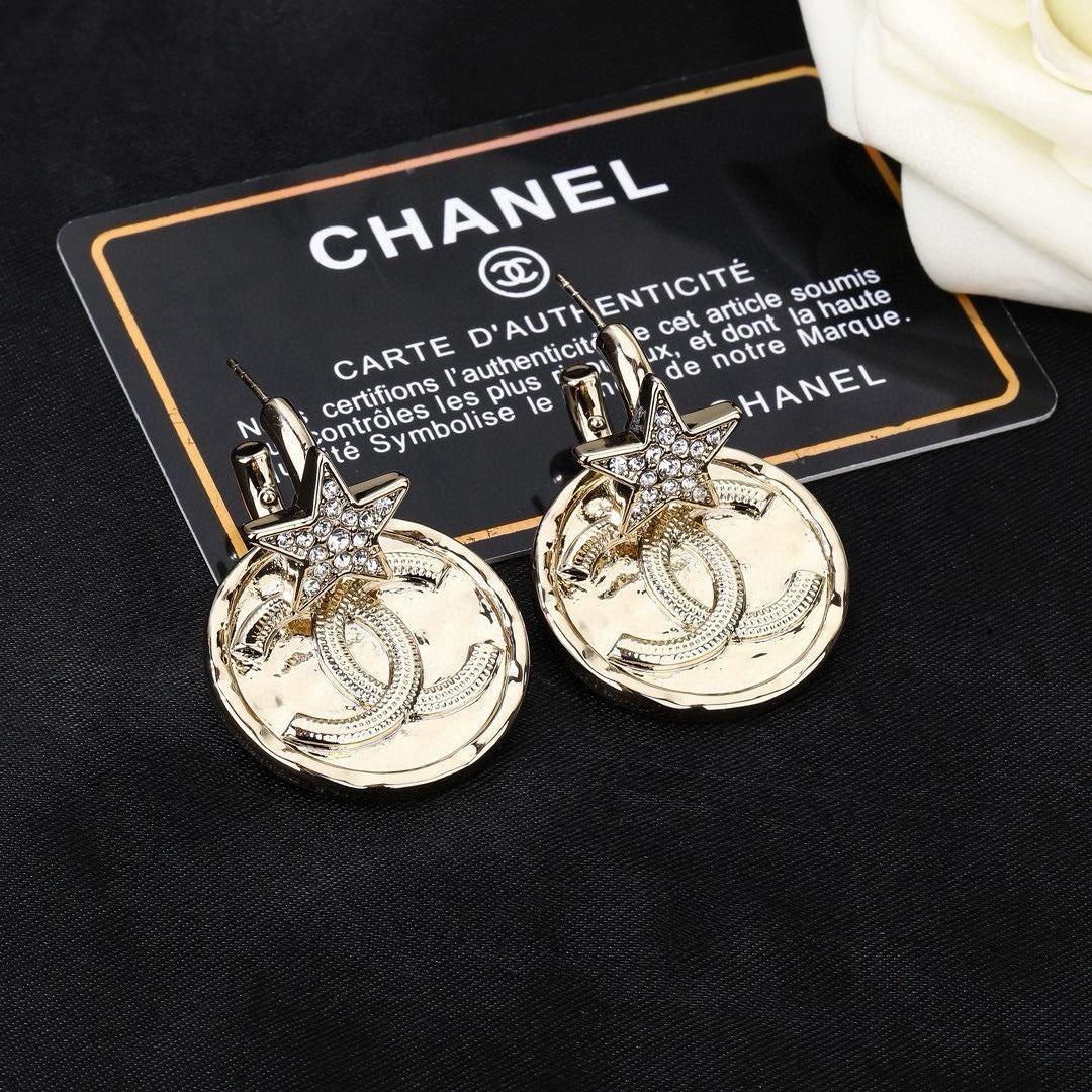 Chanel Logo Earrings