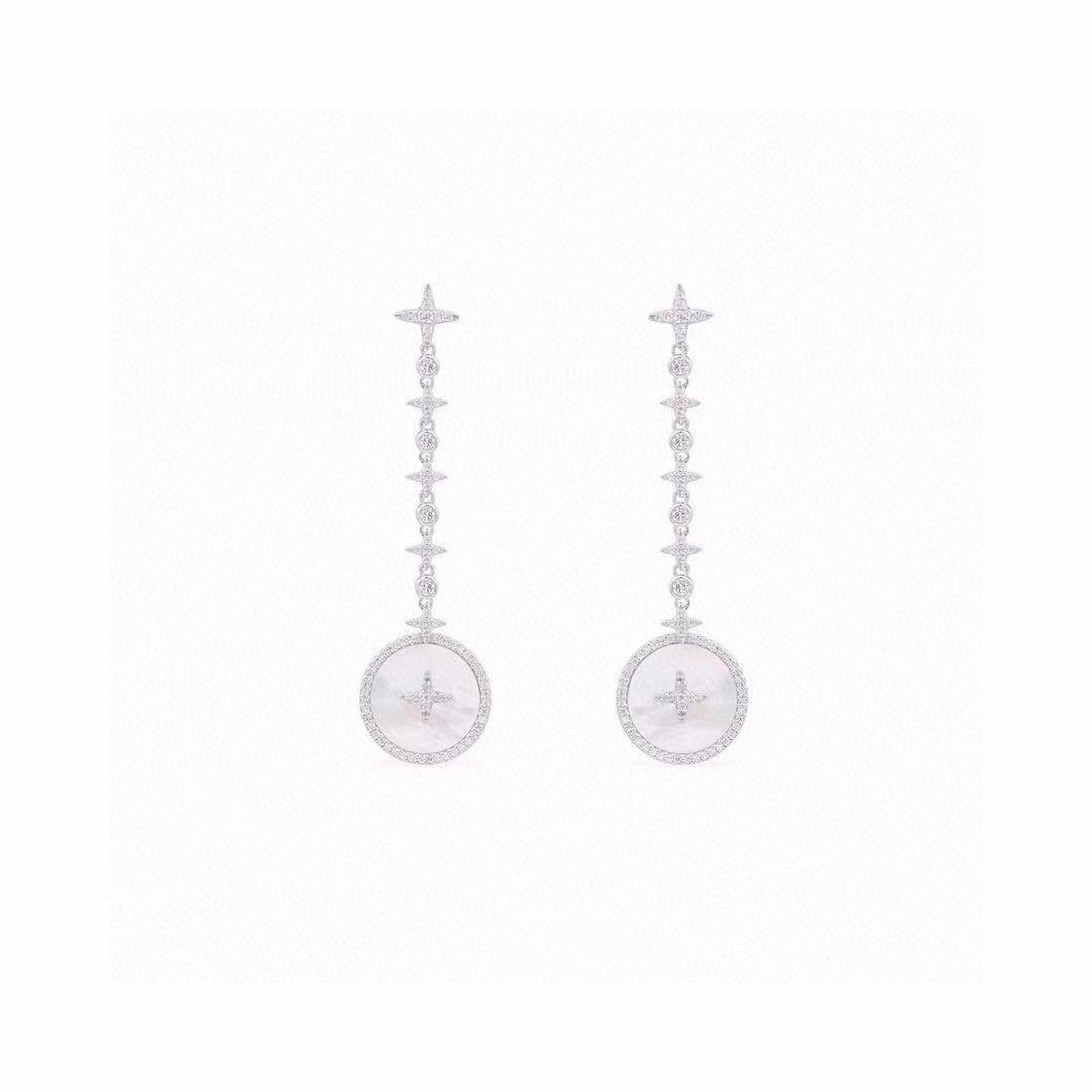 APM Monaco White Pearl Earrings