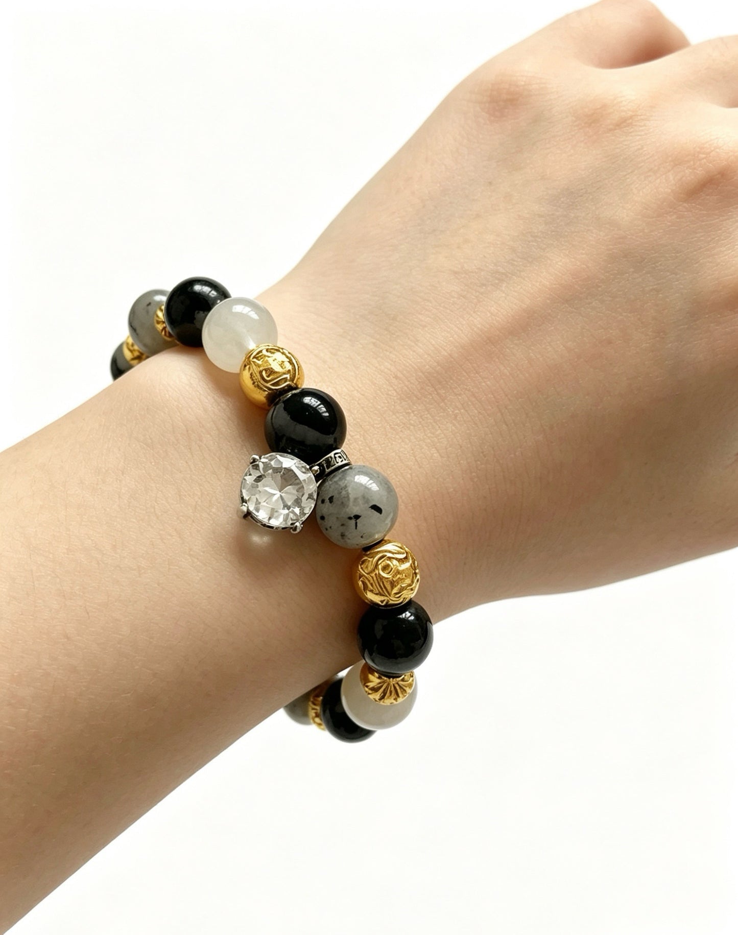 Chrome Hearts Sterling Silver Cross Bracelet