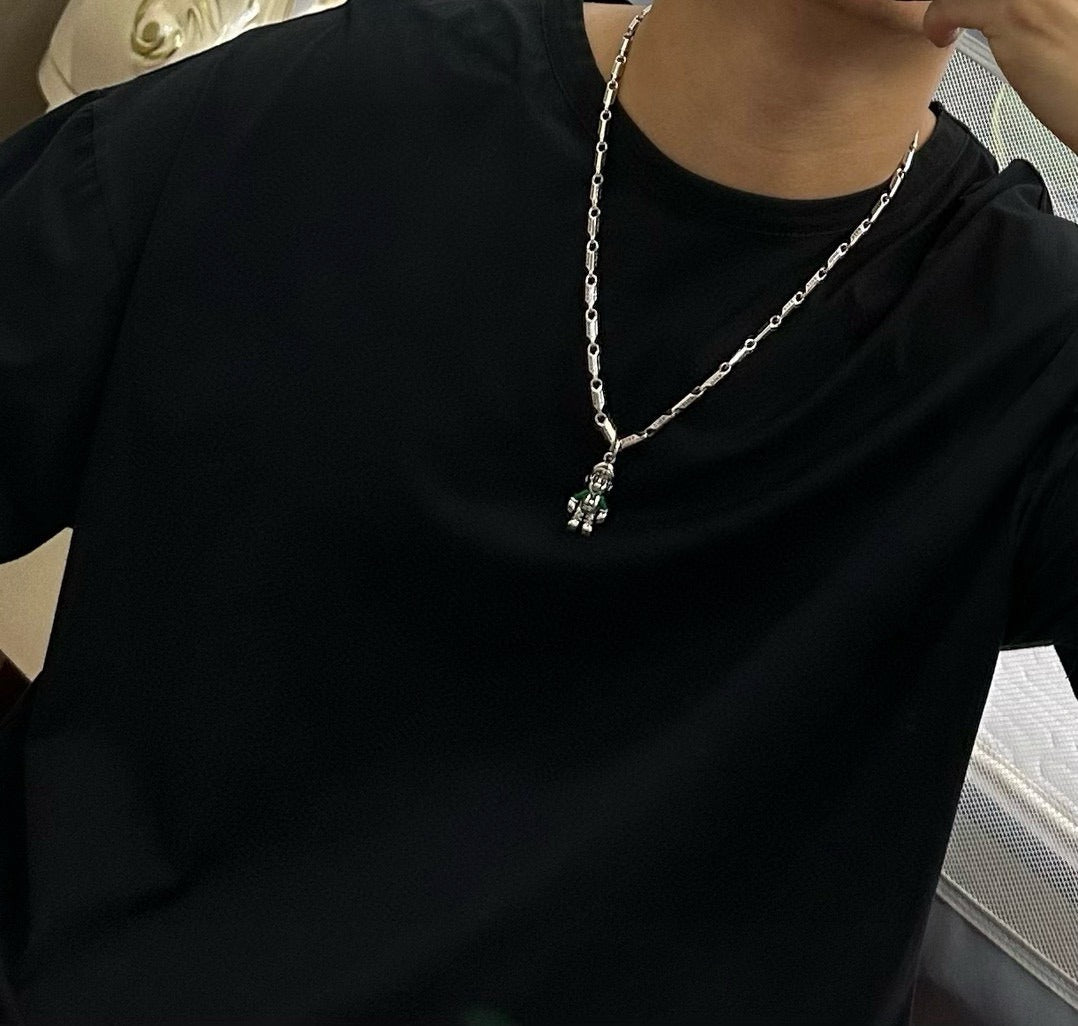Dior Sterling Silver Chain Necklace