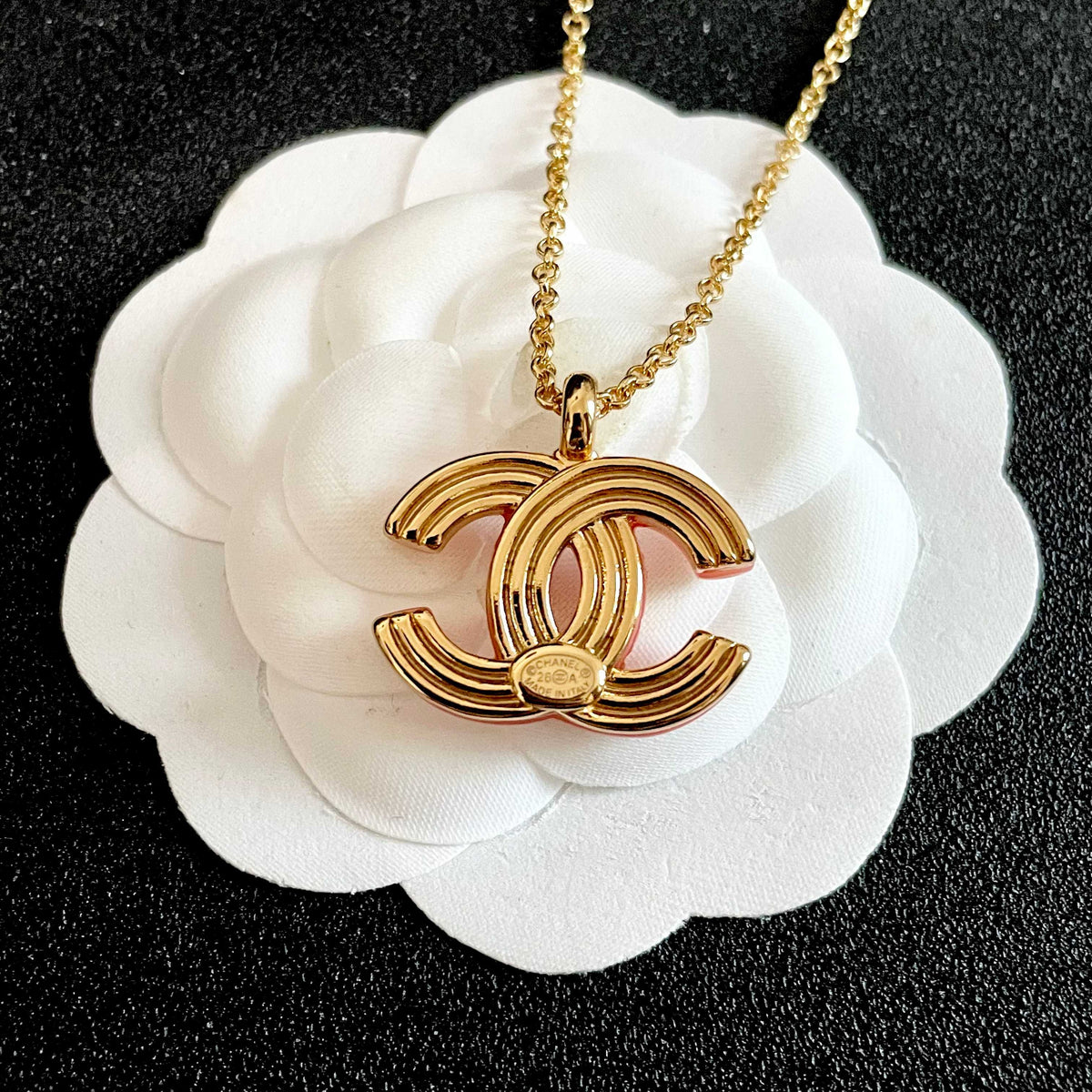 Chanel Logo Necklace