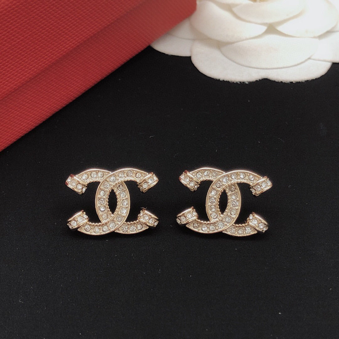 Chanel Gold Brass Earrings