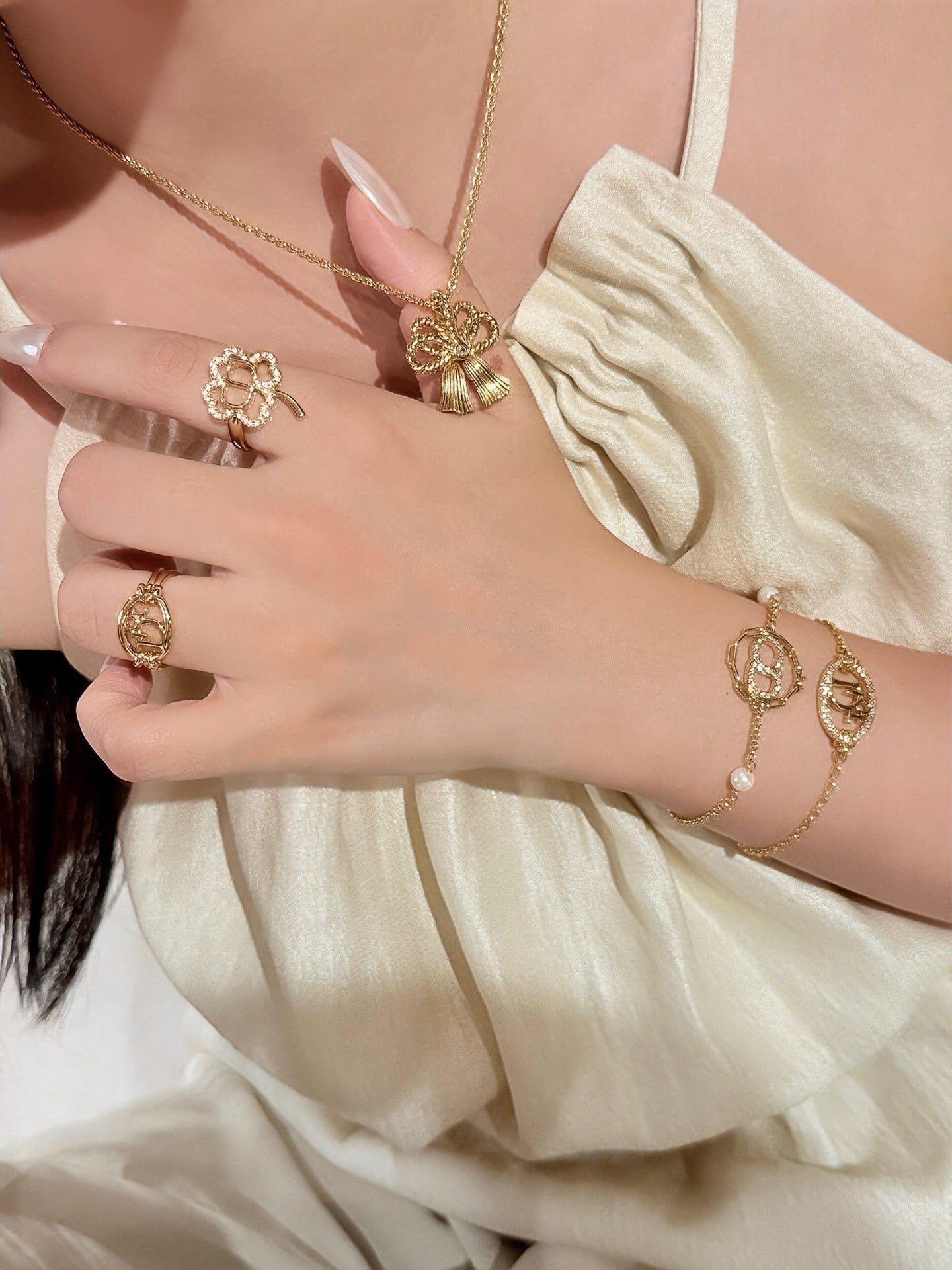 Dior Brass Round Bracelet