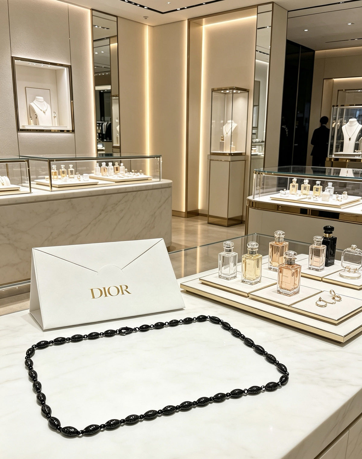 Dior Sterling Silver Chain Necklace