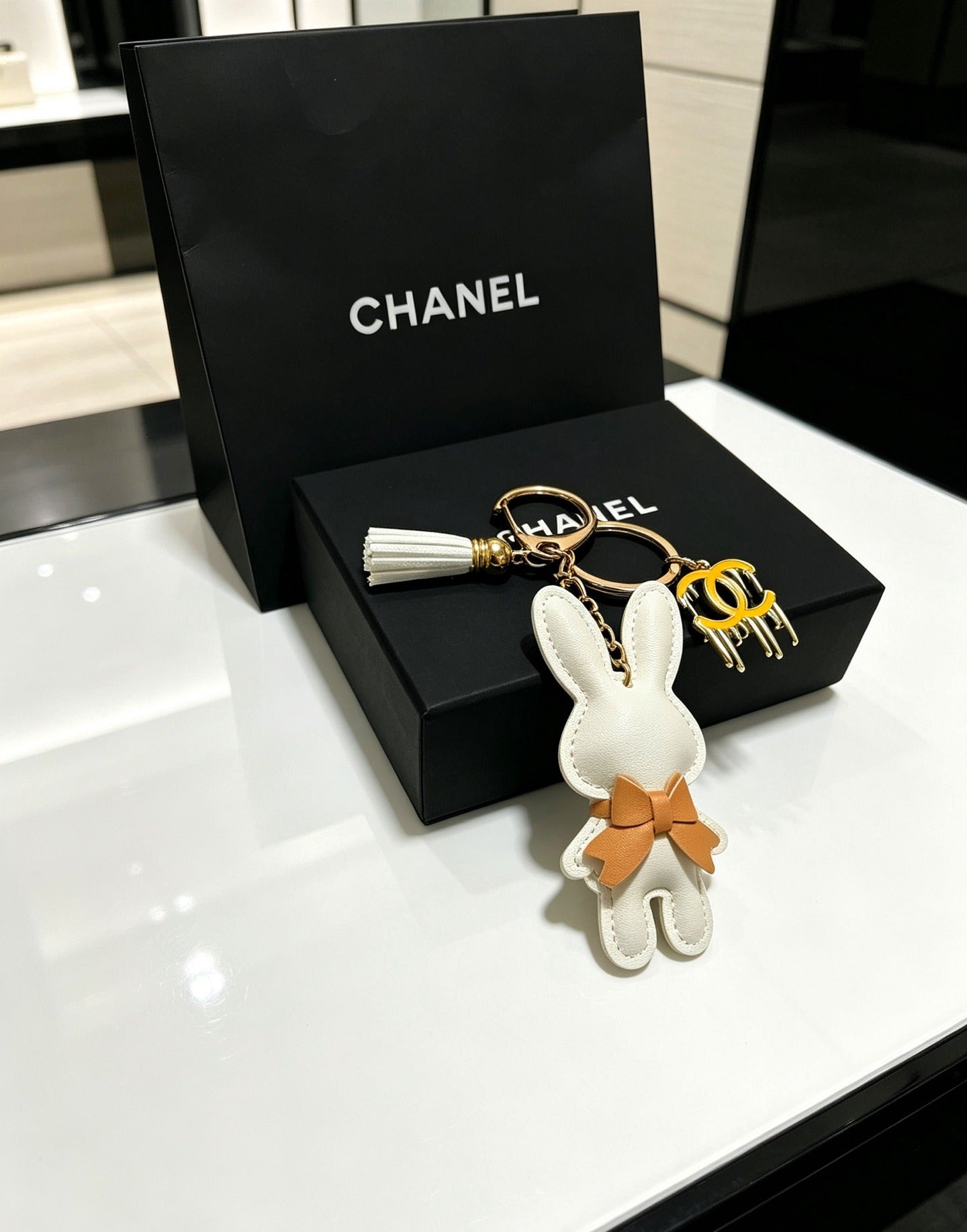 Chanel Vintage-Finish Keychain