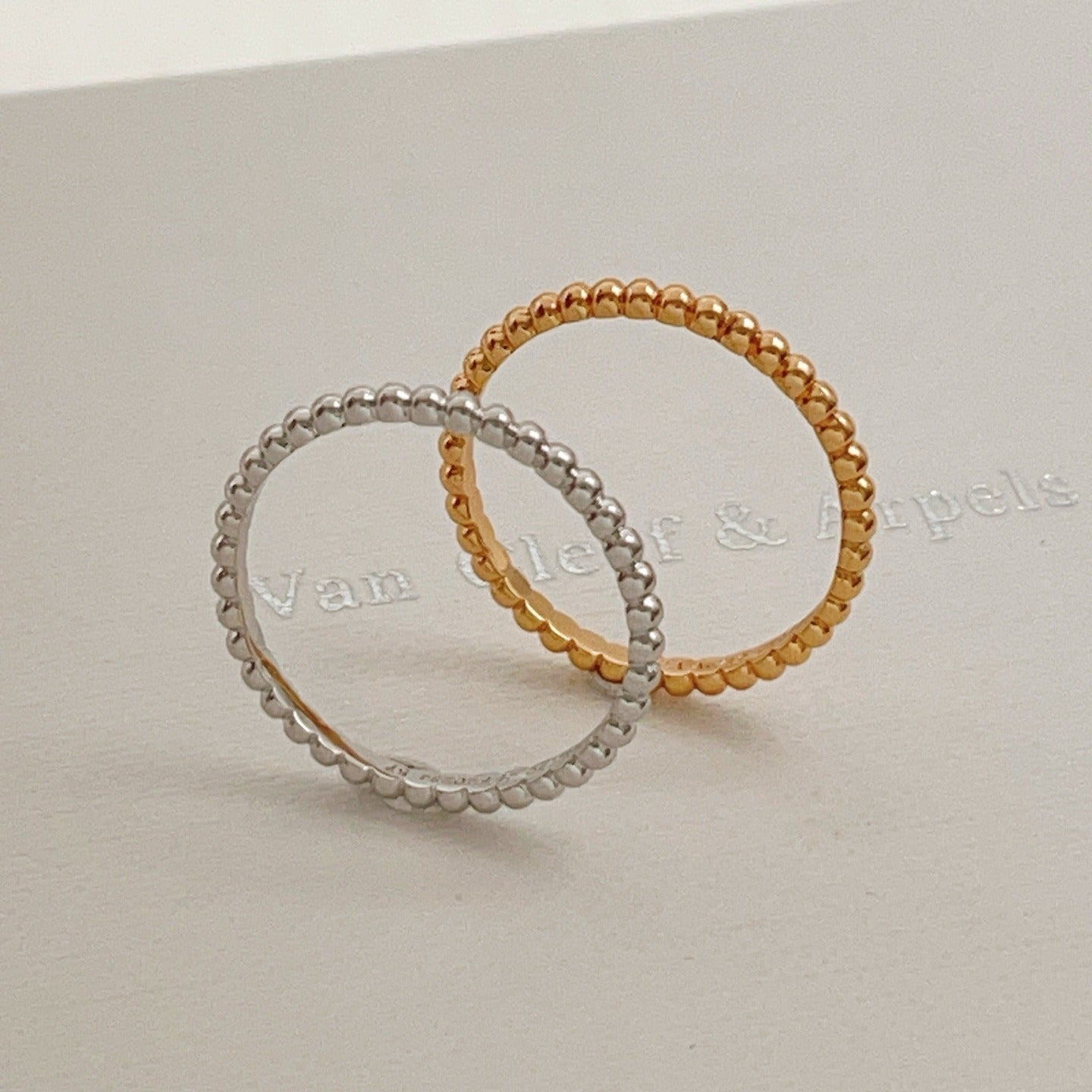 Van Cleef & Arpels Silver Brass Clover Ring