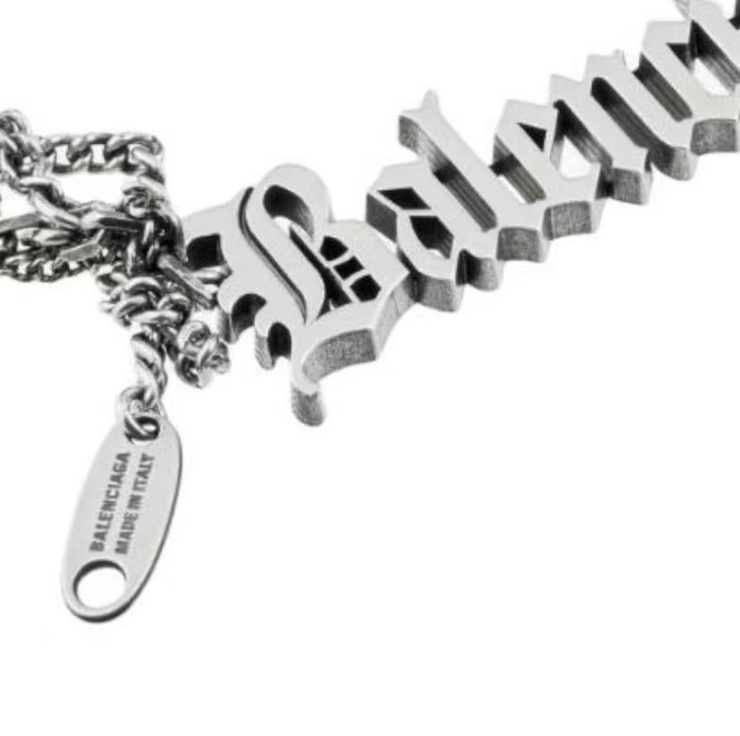 Balenciaga Brass Vintage-Finish Necklace