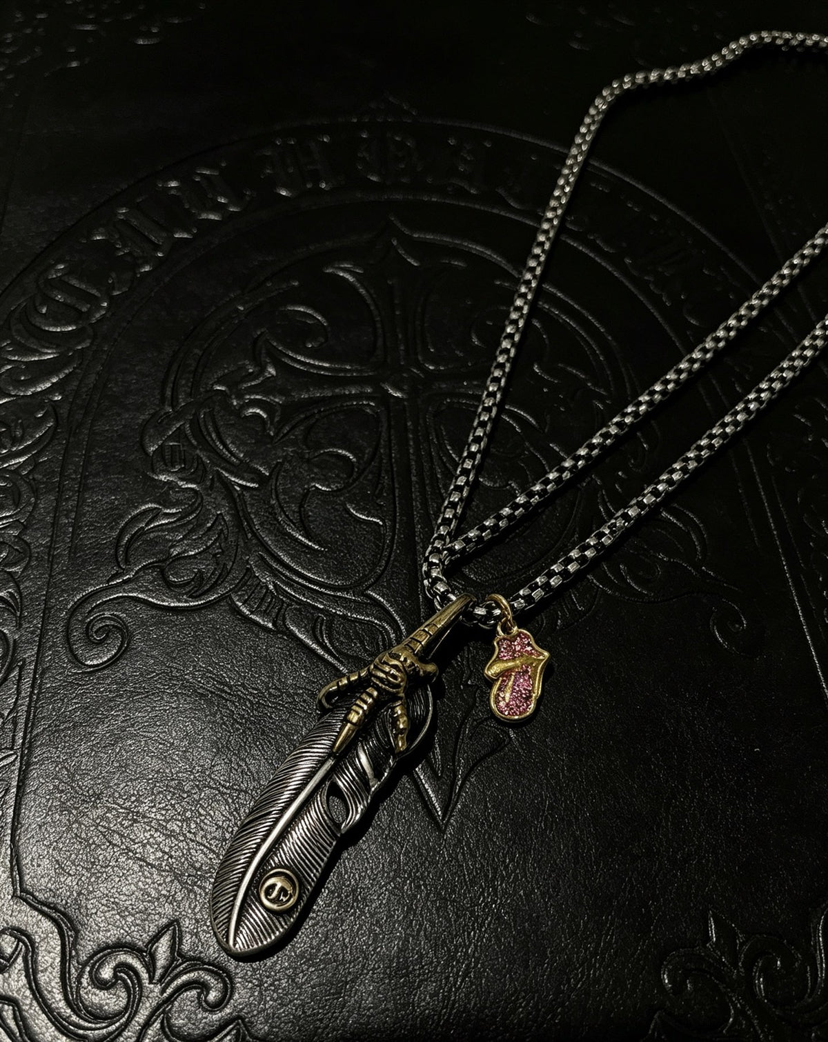 Chrome Hearts Sterling Silver Cross Necklace