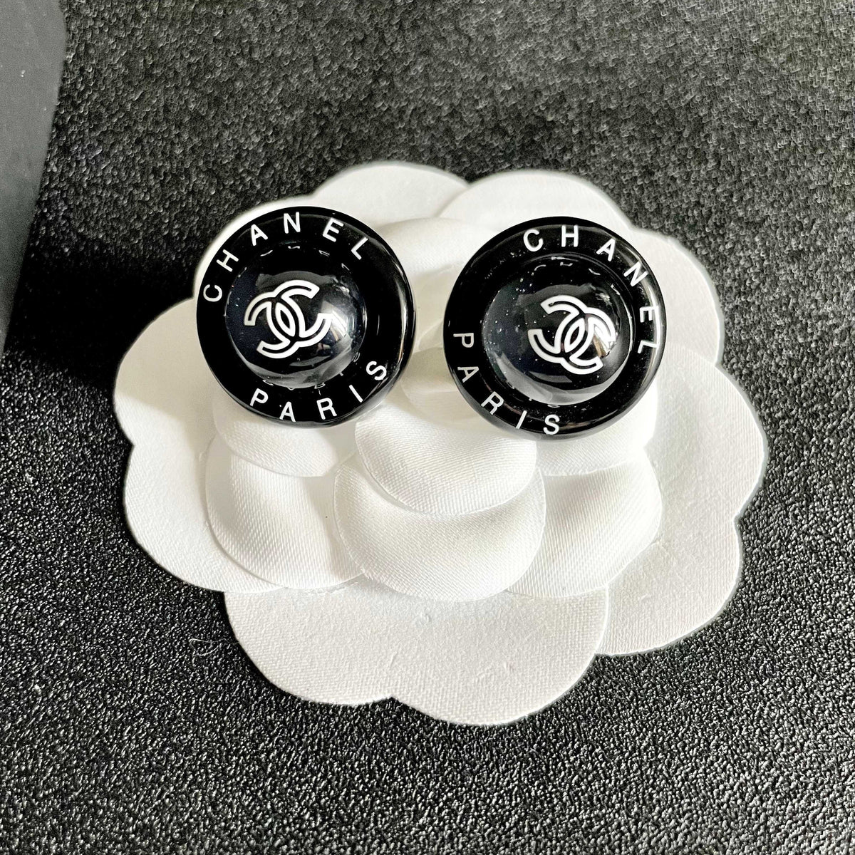 Chanel Logo Earrings