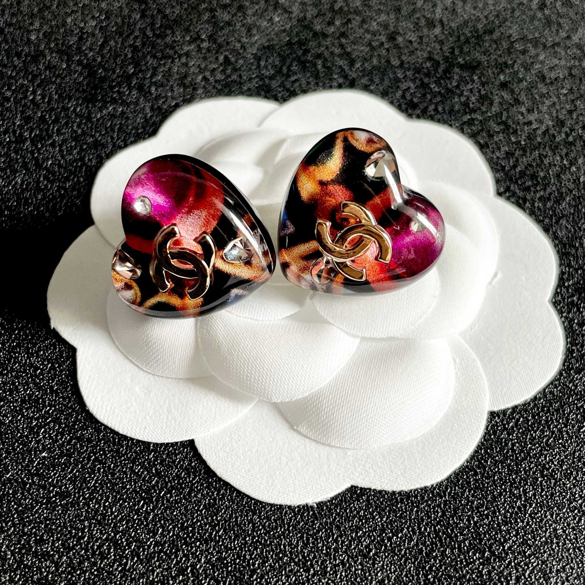 Chanel Heart Earrings