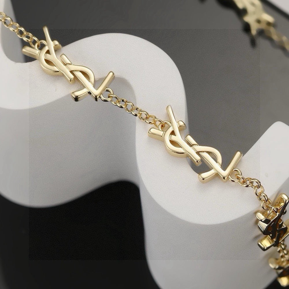 Saint Laurent Brass Necklace