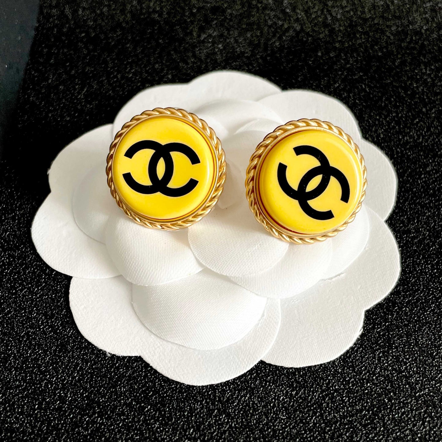 Chanel Logo Earrings